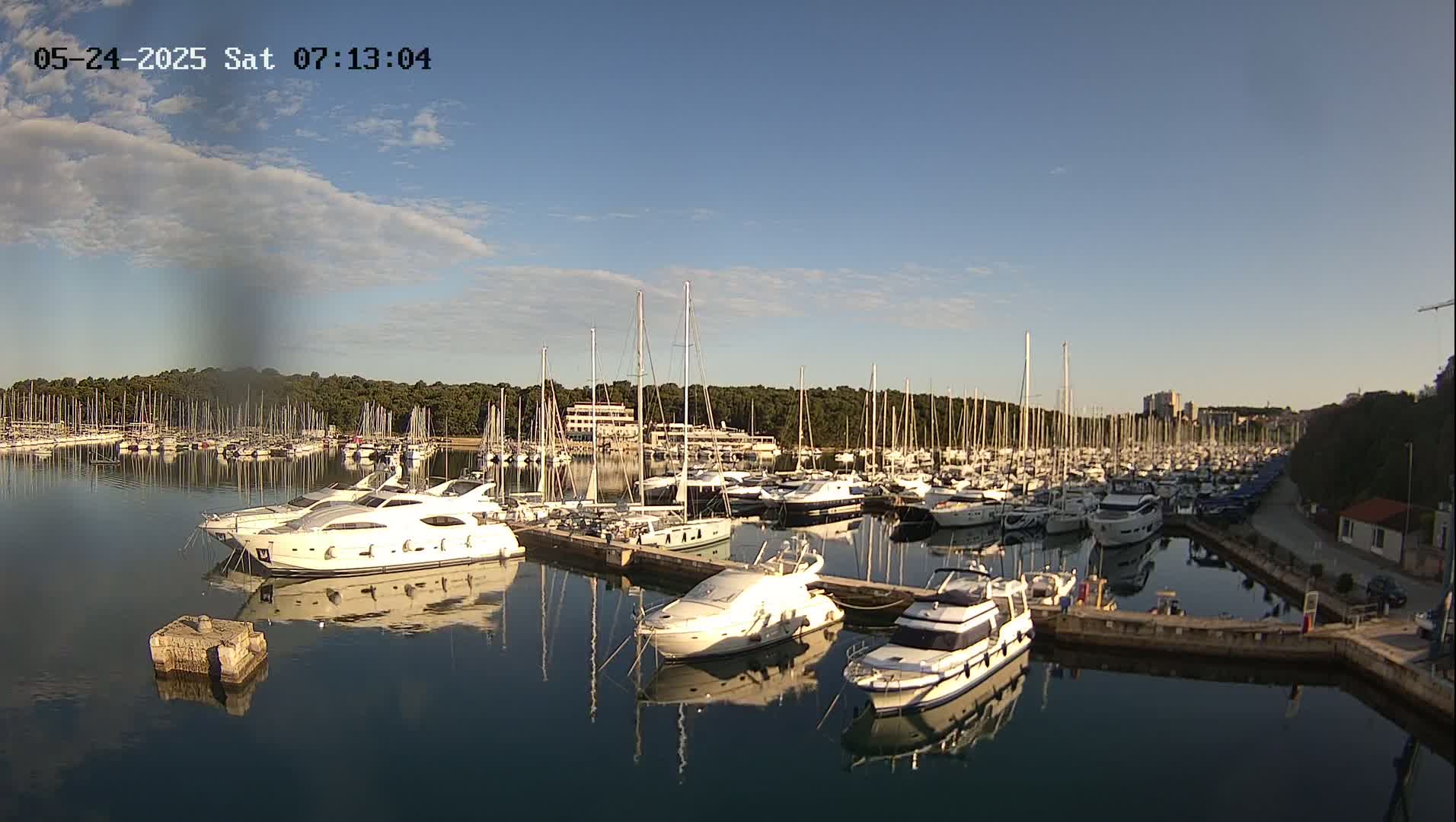 Pula, Marina Veruda East View Live Cam - Pjescana Uvala, Pula, Istria, Croatia