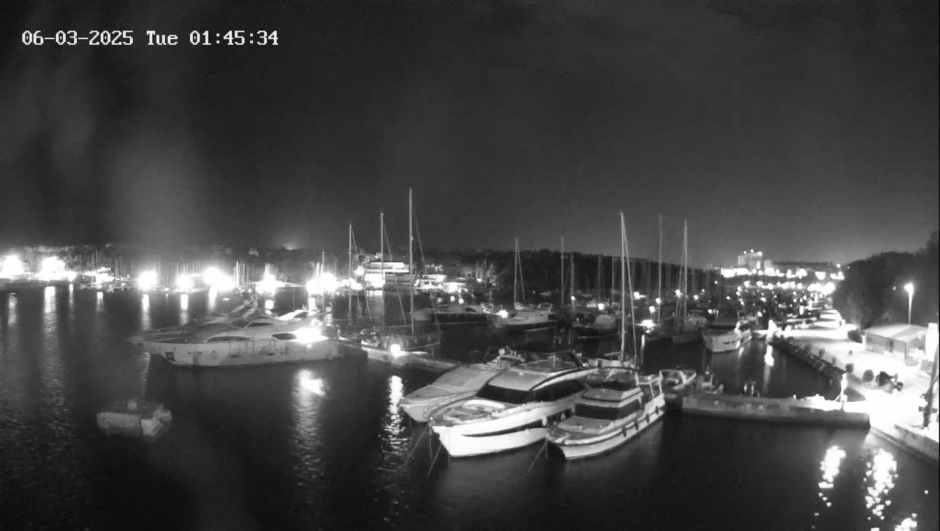 Pula, Marina Veruda East View Live Cam - Pjescana Uvala, Pula, Istria, Croatia