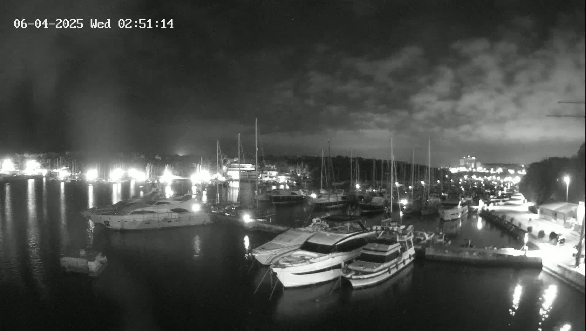 Pula, Marina Veruda East View Live Cam - Pjescana Uvala, Pula, Istria, Croatia