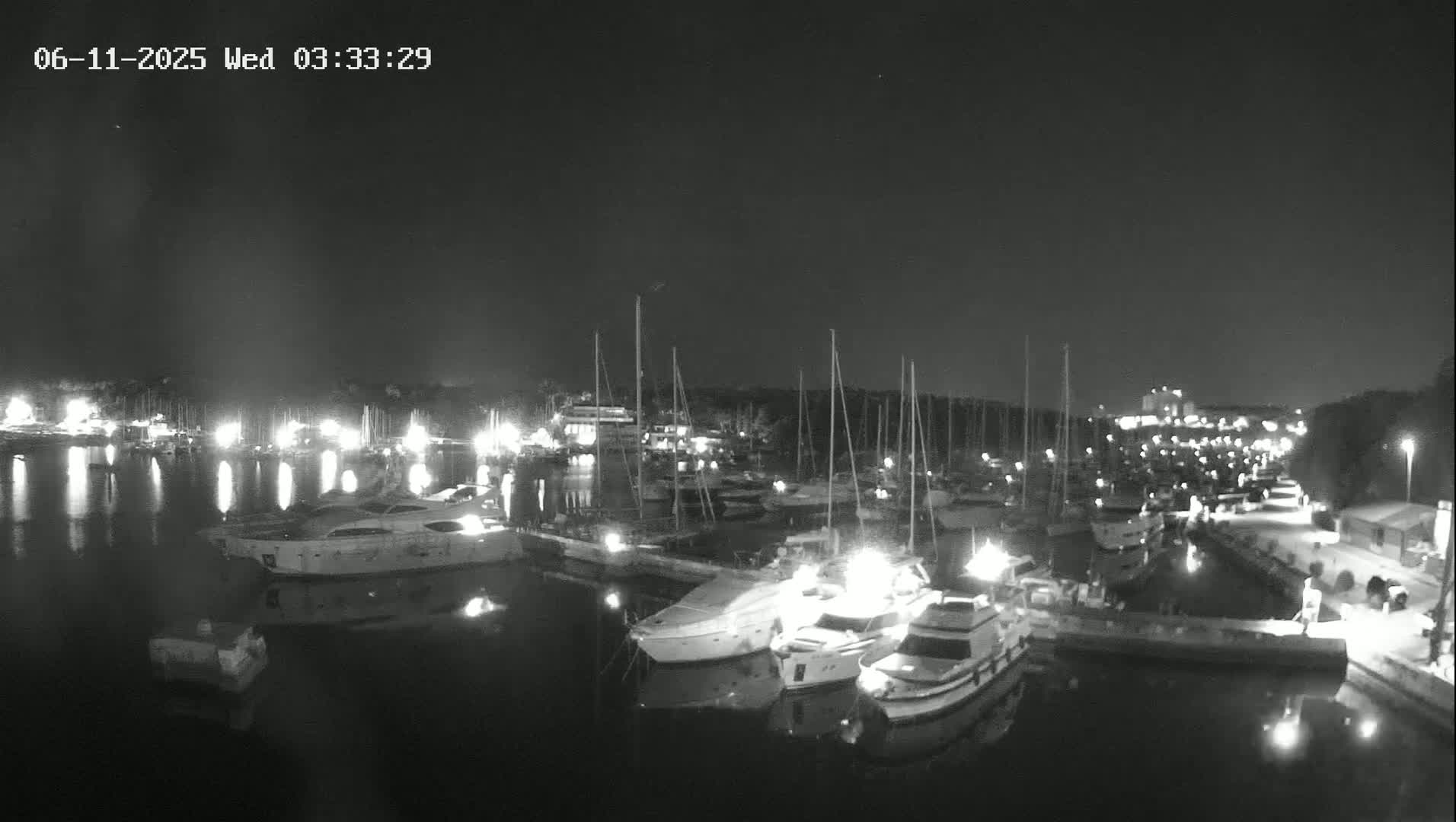 Pula, Marina Veruda East View Live Cam - Pjescana Uvala, Pula, Istria, Croatia