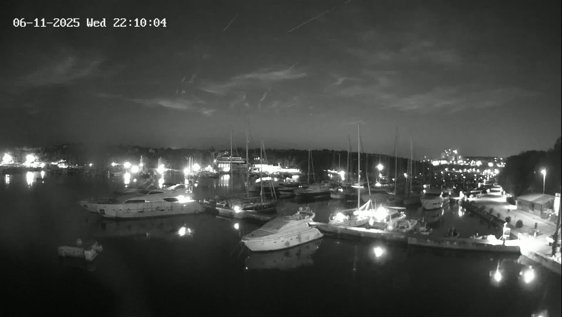 Pula, Marina Veruda East View Live Cam - Pjescana Uvala, Pula, Istria, Croatia