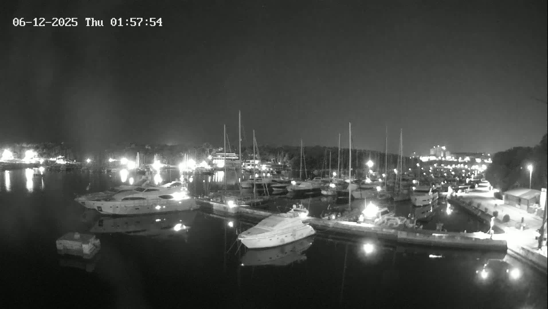 Pula, Marina Veruda East View Live Cam - Pjescana Uvala, Pula, Istria, Croatia