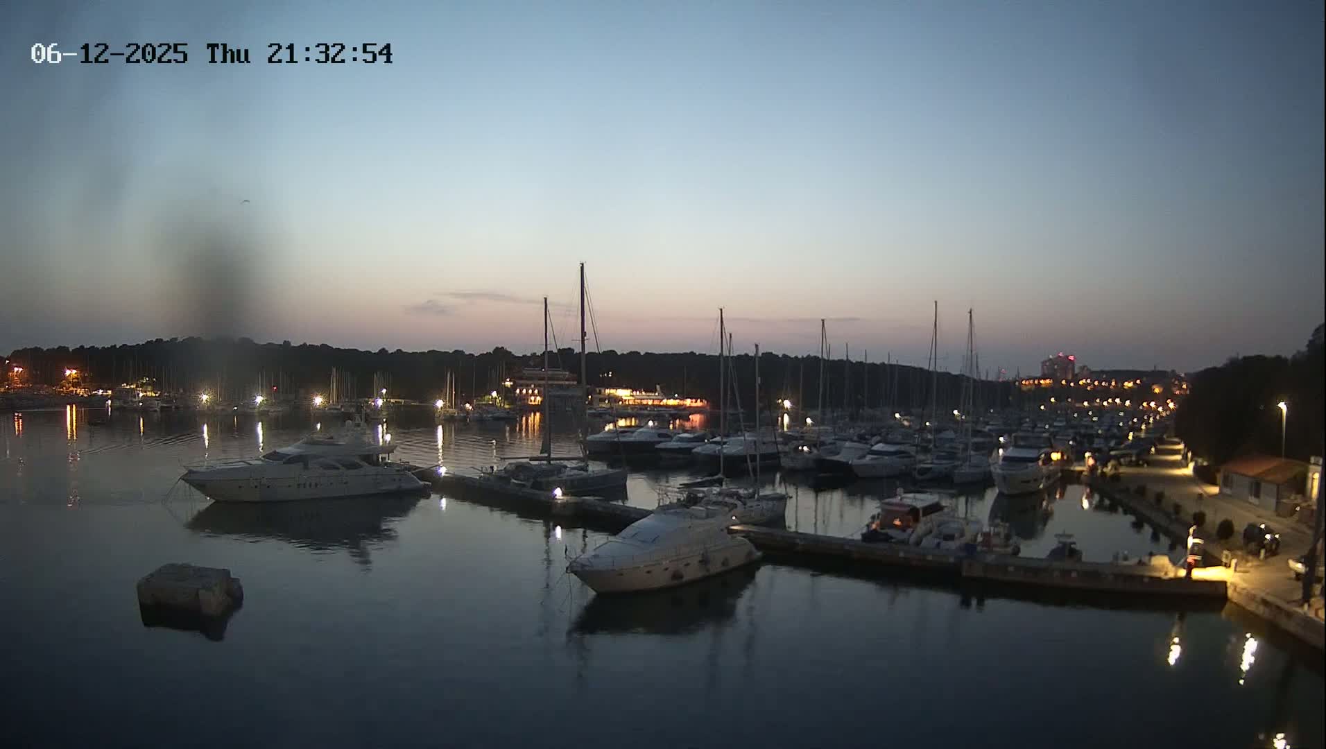 Pula, Marina Veruda East View Live Cam - Pjescana Uvala, Pula, Istria, Croatia