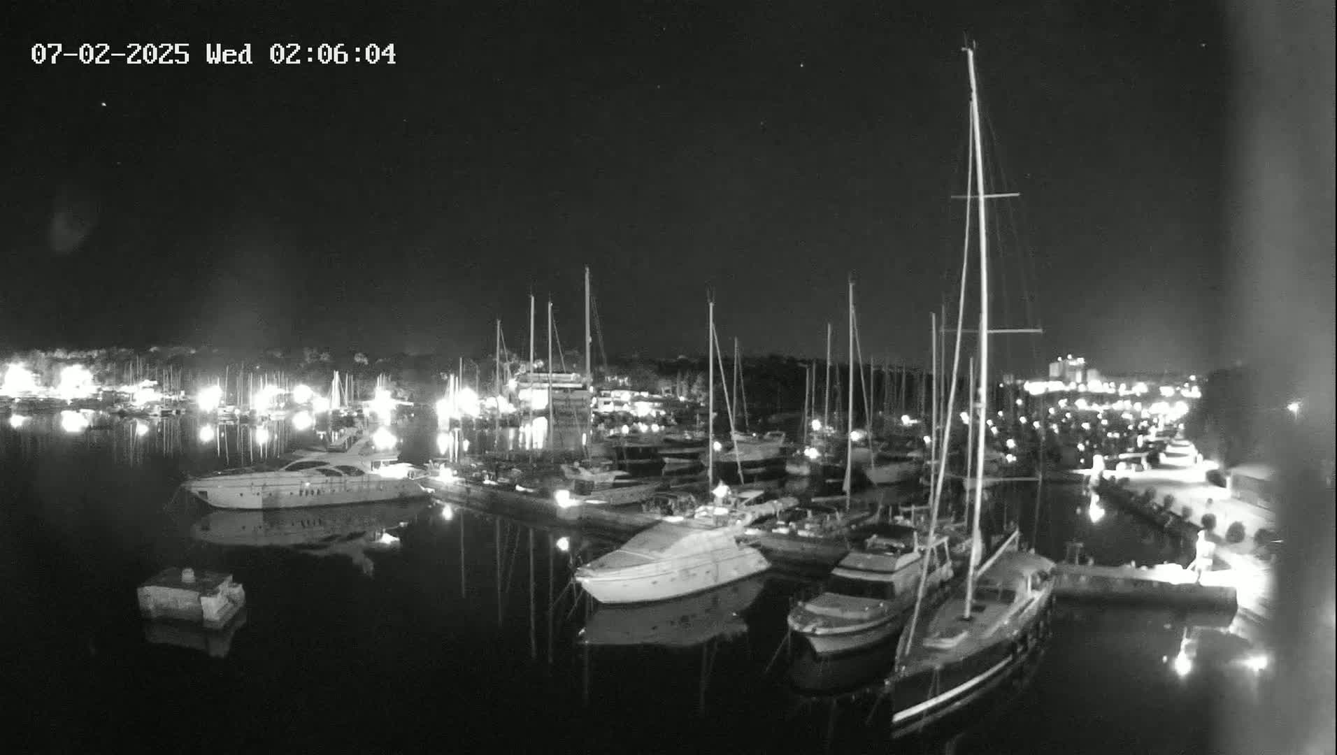 Pula, Marina Veruda East View Live Cam - Pjescana Uvala, Pula, Istria, Croatia