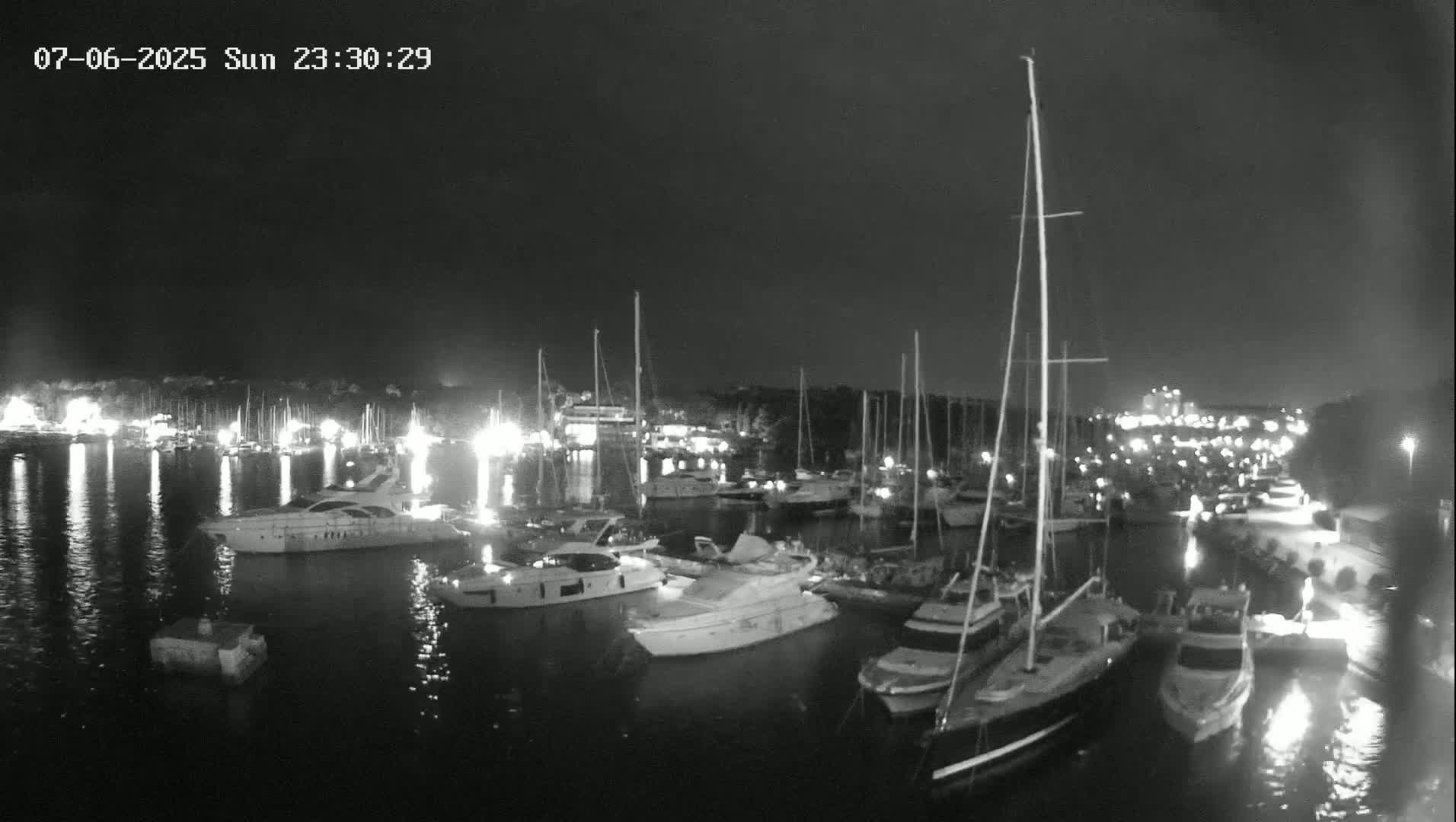 Pula, Marina Veruda East View Live Cam - Pjescana Uvala, Pula, Istria, Croatia