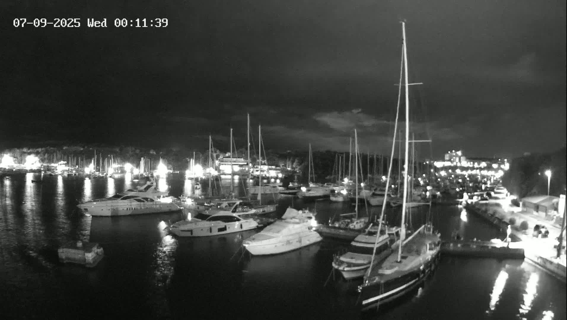 Pula, Marina Veruda East View Live Cam - Pjescana Uvala, Pula, Istria, Croatia