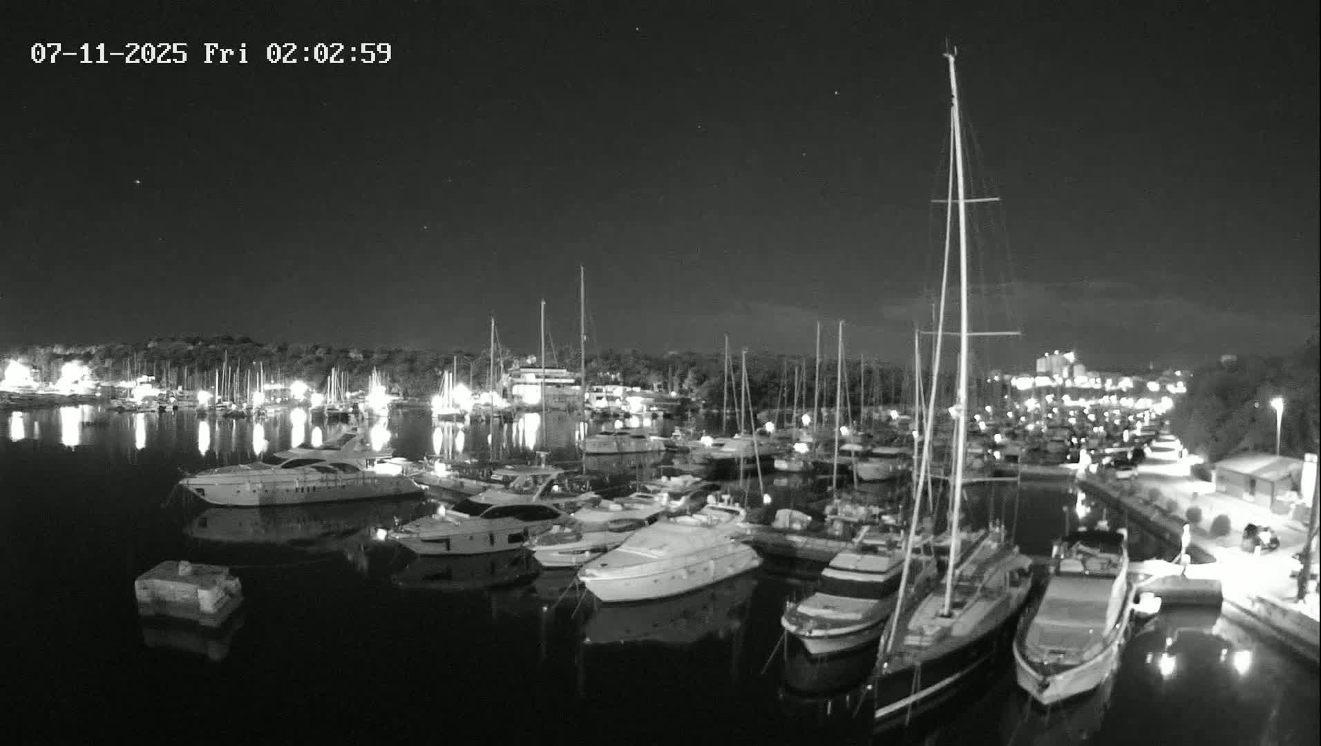 Pula, Marina Veruda East View Live Cam - Pjescana Uvala, Pula, Istria, Croatia