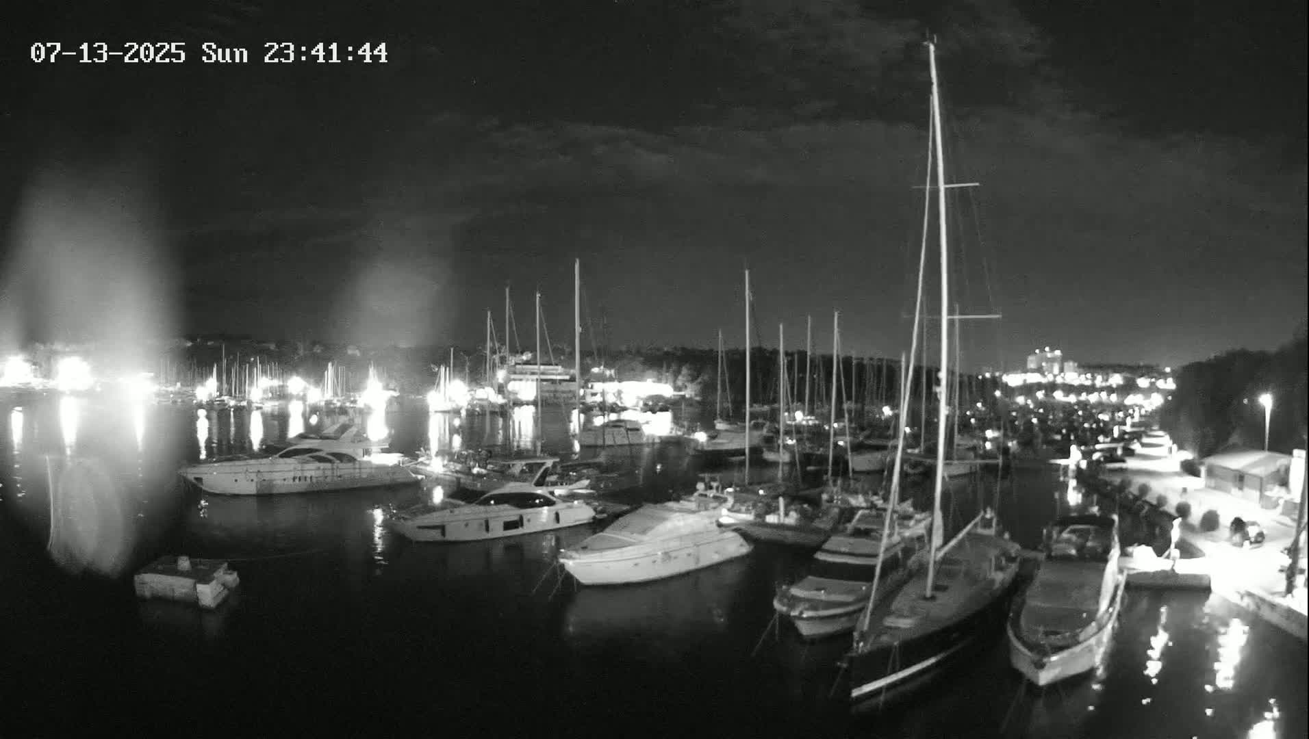 Pula, Marina Veruda East View Live Cam - Pjescana Uvala, Pula, Istria, Croatia