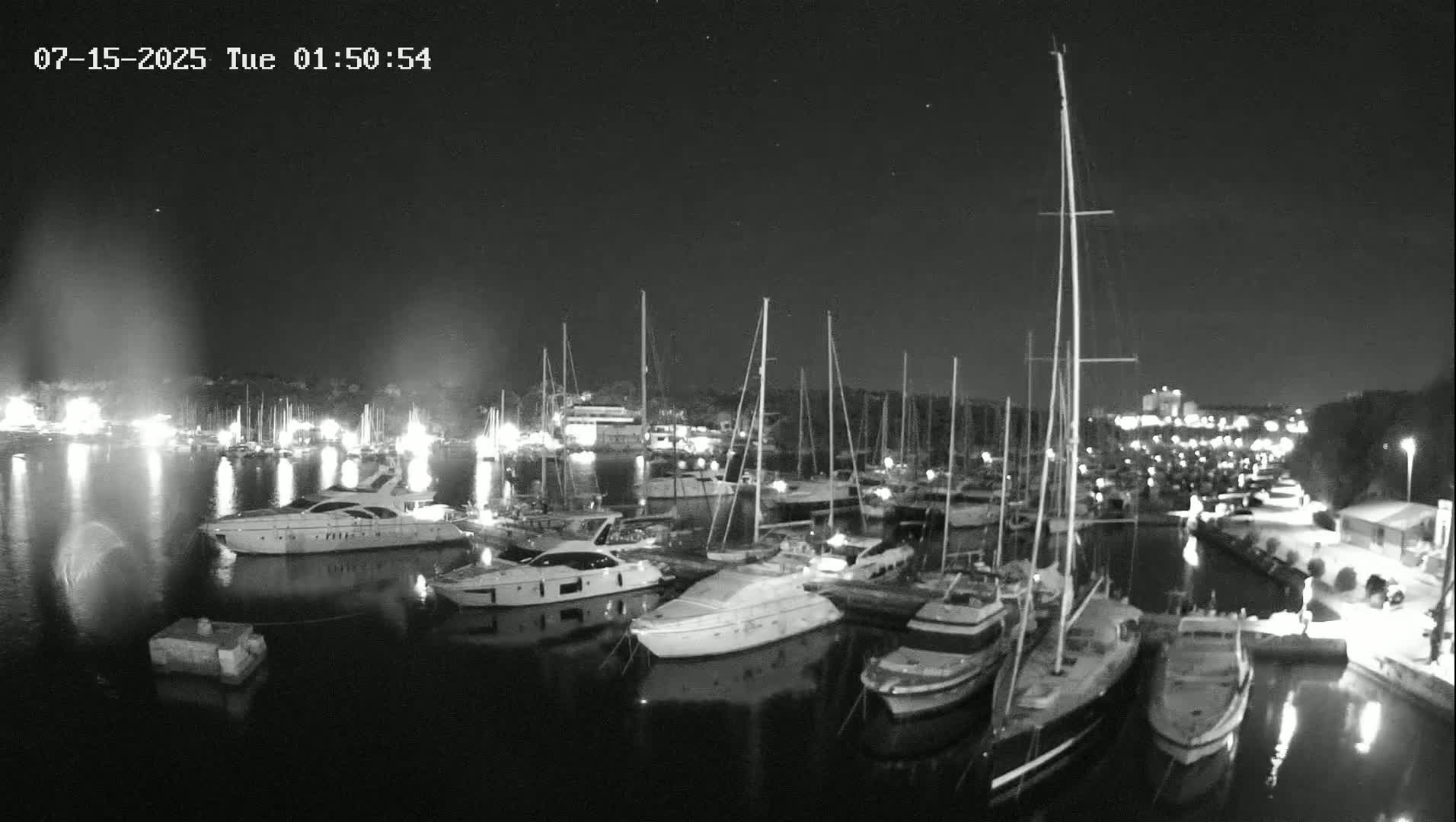 Pula, Marina Veruda East View Live Cam - Pjescana Uvala, Pula, Istria, Croatia