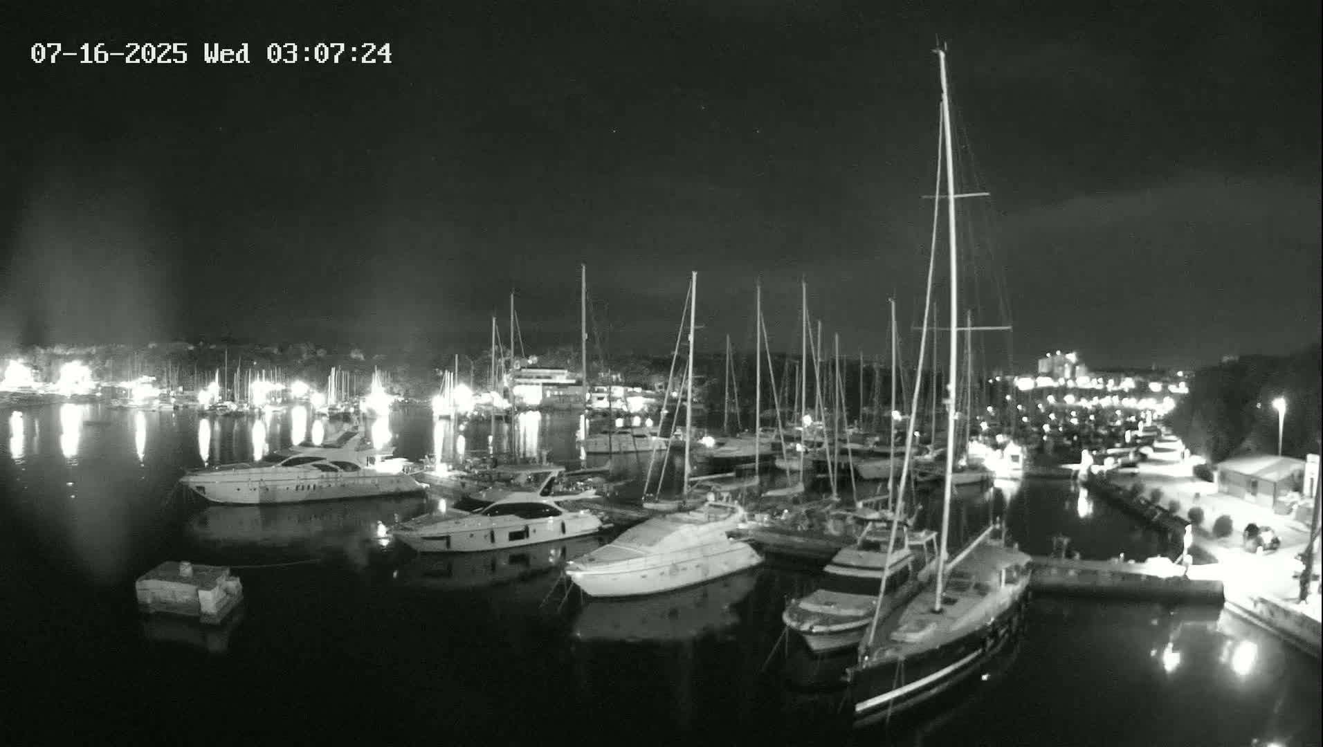 Pula, Marina Veruda East View Live Cam - Pjescana Uvala, Pula, Istria, Croatia