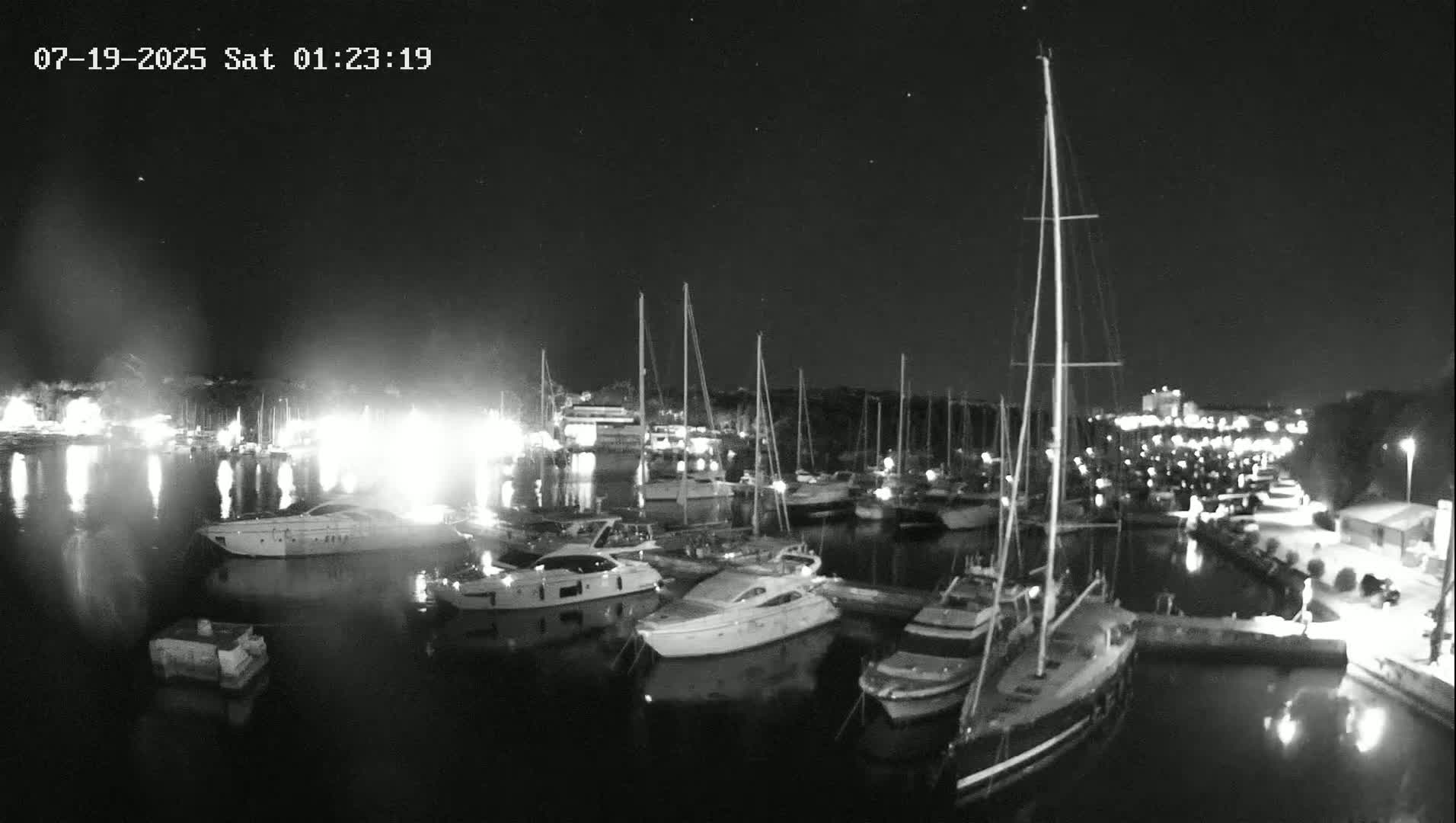 Pula, Marina Veruda East View Live Cam - Pjescana Uvala, Pula, Istria, Croatia
