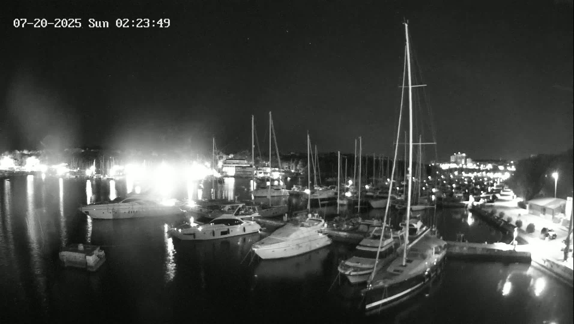 Pula, Marina Veruda East View Live Cam - Pjescana Uvala, Pula, Istria, Croatia