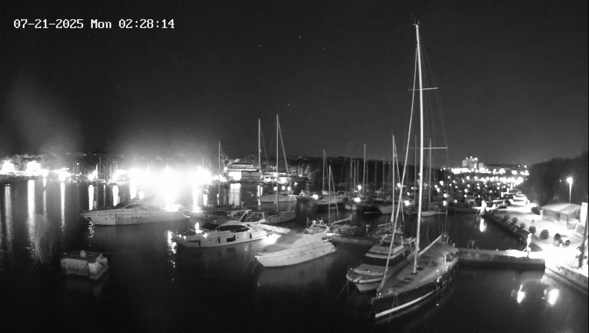 Pula, Marina Veruda East View Live Cam - Pjescana Uvala, Pula, Istria, Croatia