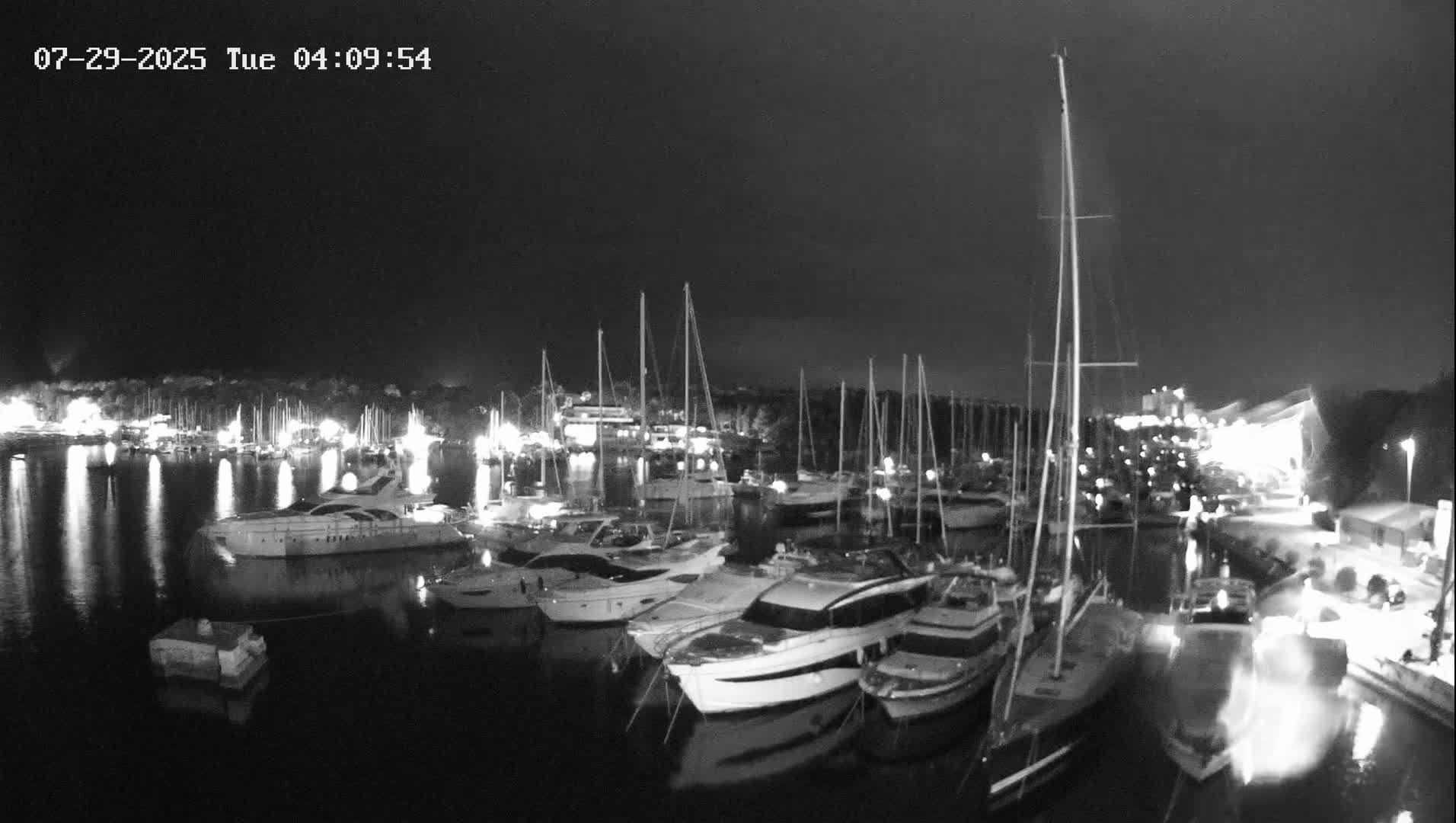 Pula, Marina Veruda East View Live Cam - Pjescana Uvala, Pula, Istria, Croatia