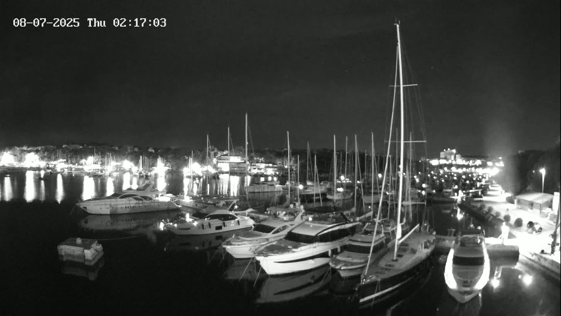 Pula, Marina Veruda East View Live Cam - Pjescana Uvala, Pula, Istria, Croatia