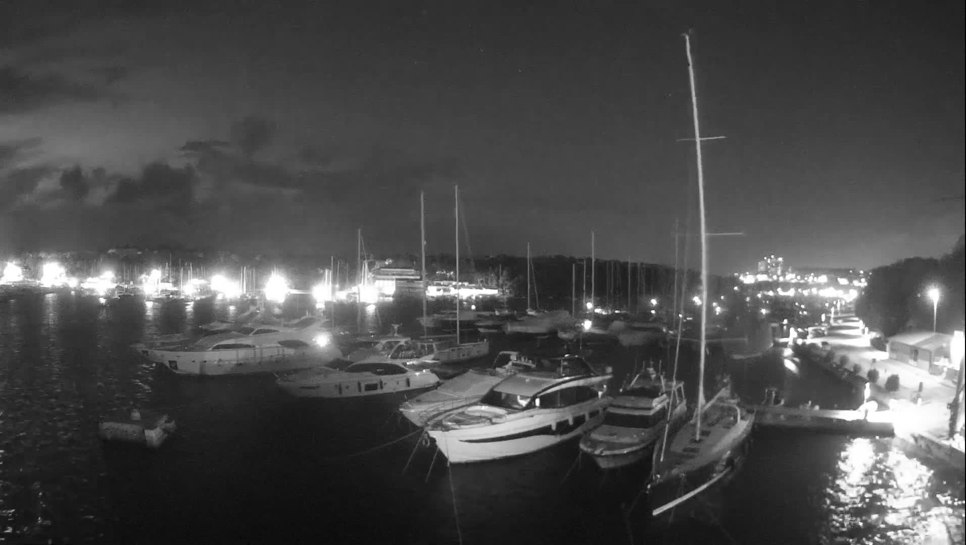 Pula, Marina Veruda East View Live Cam - Pjescana Uvala, Pula, Istria, Croatia