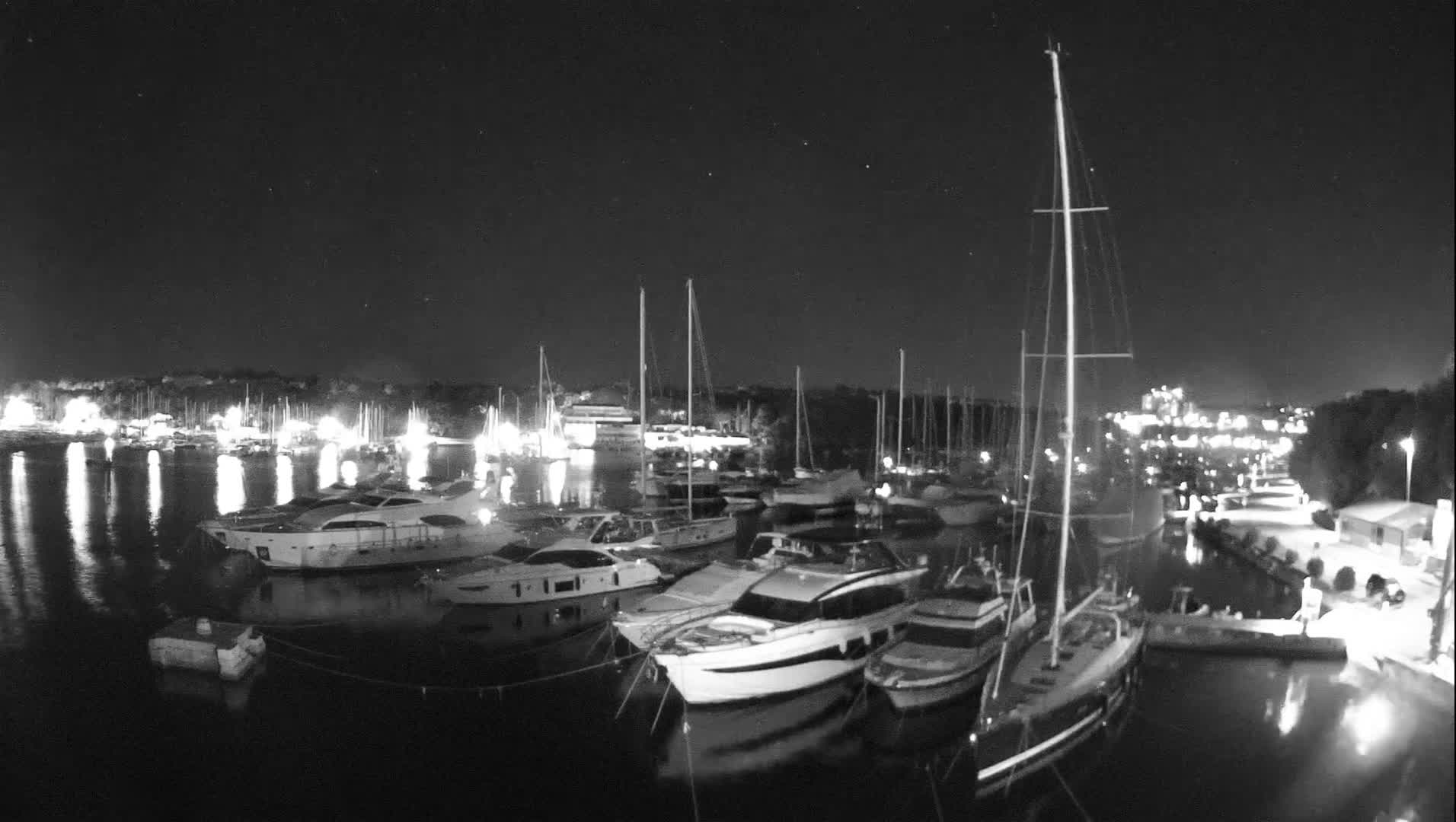 Pula, Marina Veruda East View Live Cam - Pjescana Uvala, Pula, Istria, Croatia