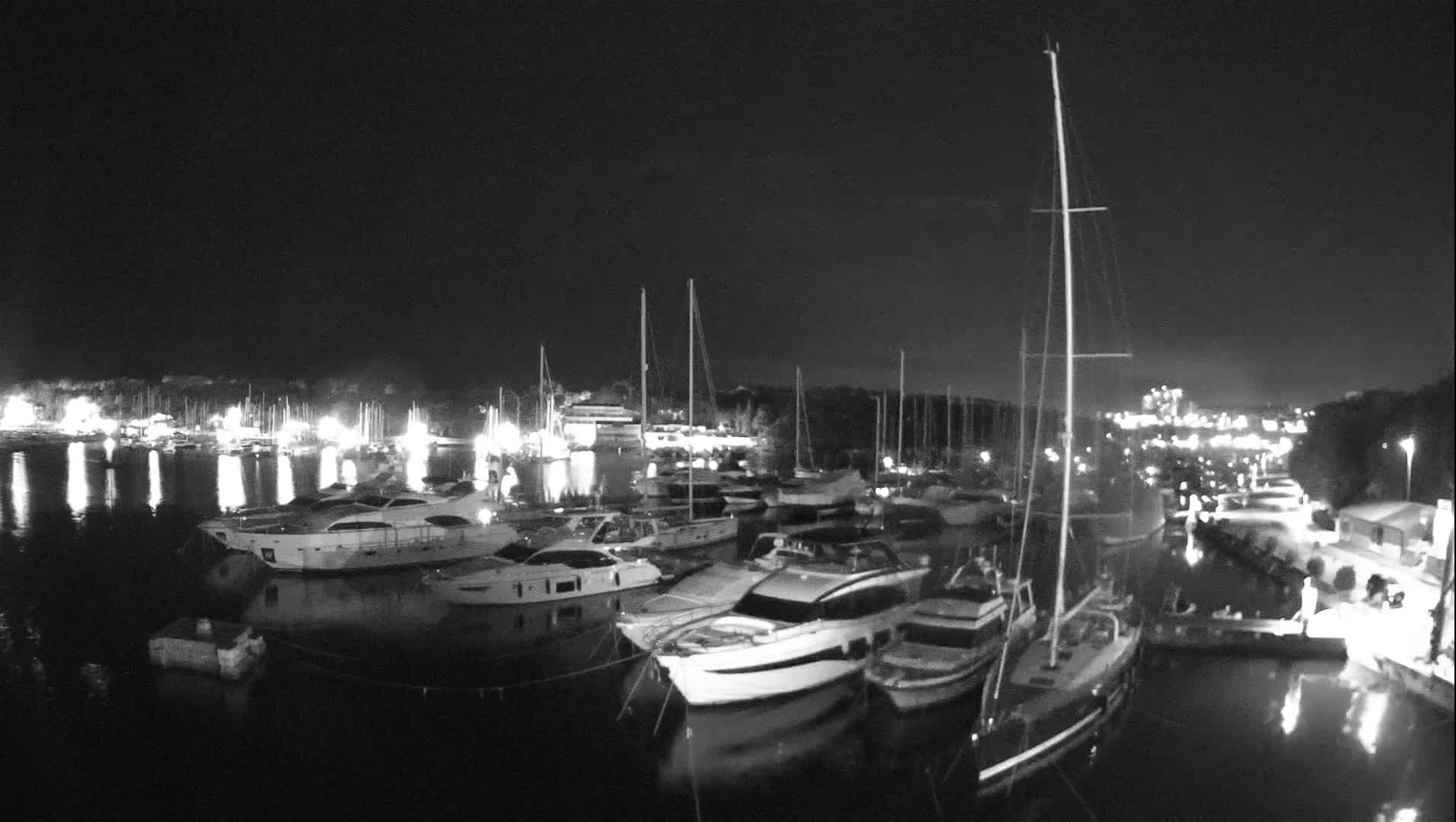Pula, Marina Veruda East View Live Cam - Pjescana Uvala, Pula, Istria, Croatia