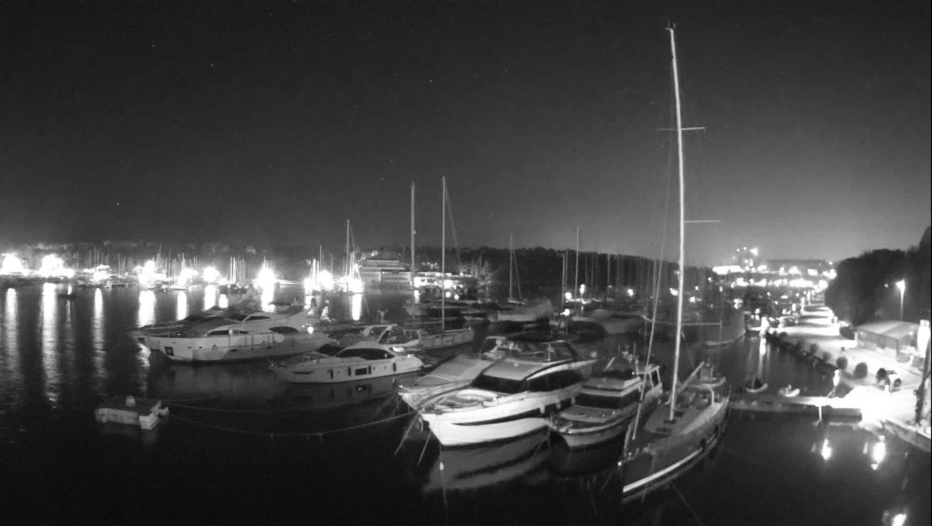 Pula, Marina Veruda East View Live Cam - Pjescana Uvala, Pula, Istria, Croatia