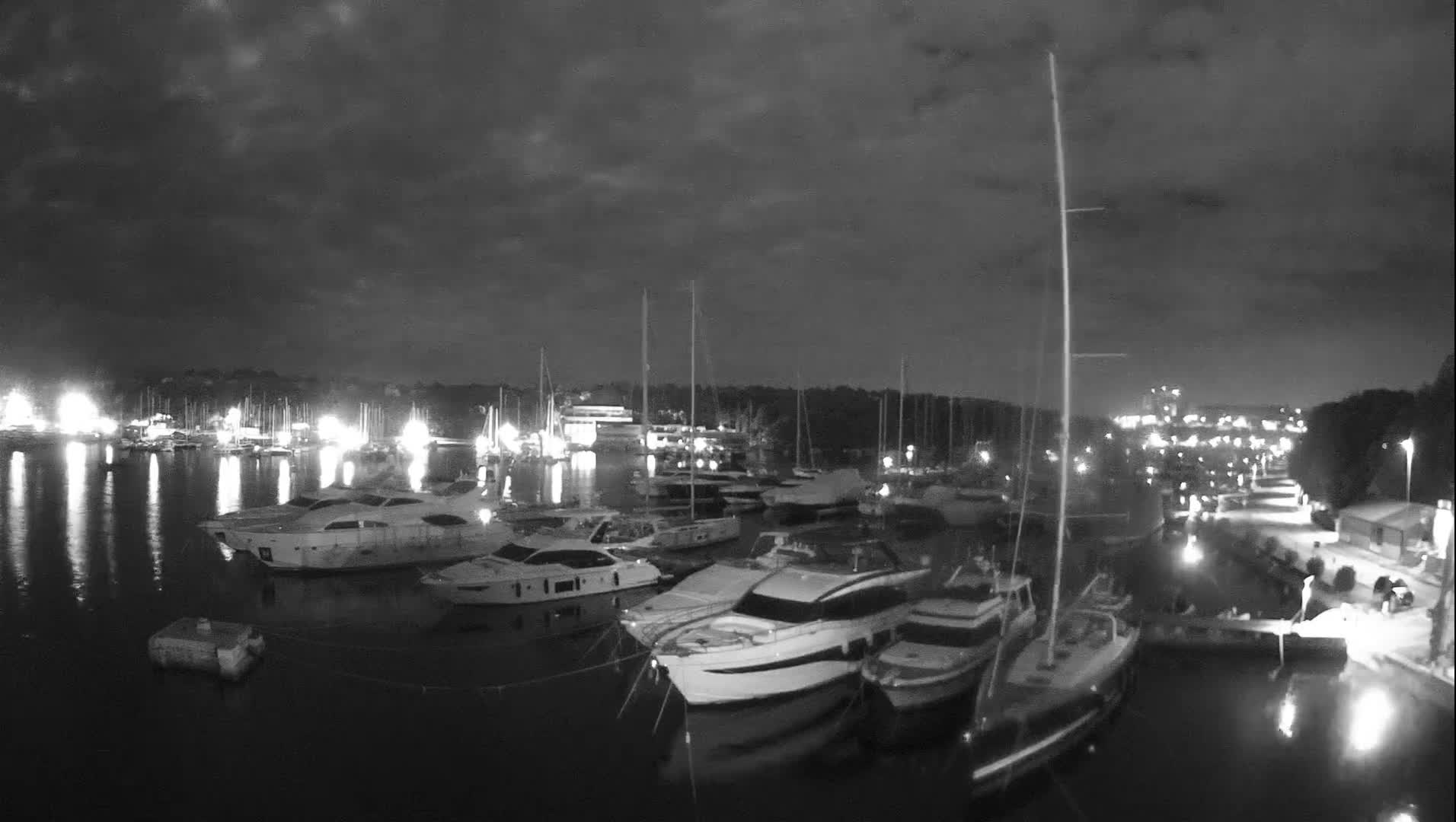 Pula, Marina Veruda East View Live Cam - Pjescana Uvala, Pula, Istria, Croatia