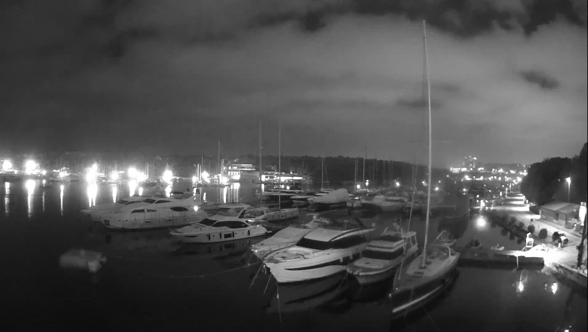 Pula, Marina Veruda East View Live Cam - Pjescana Uvala, Pula, Istria, Croatia