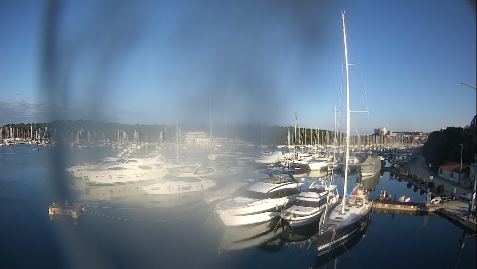 Pula, Marina Veruda East View Live Cam - Pjescana Uvala, Pula, Istria, Croatia