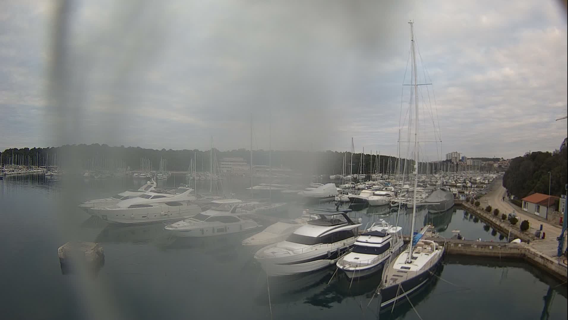 Pula, Marina Veruda East View Live Cam - Pjescana Uvala, Pula, Istria, Croatia
