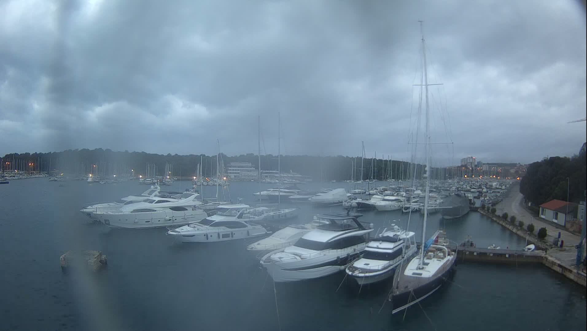 Pula, Marina Veruda East View Live Cam - Pjescana Uvala, Pula, Istria, Croatia