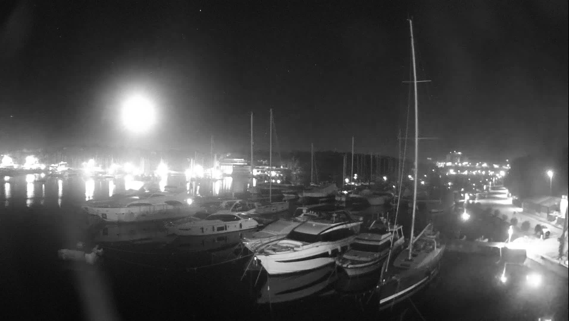 Pula, Marina Veruda East View Live Cam - Pjescana Uvala, Pula, Istria, Croatia