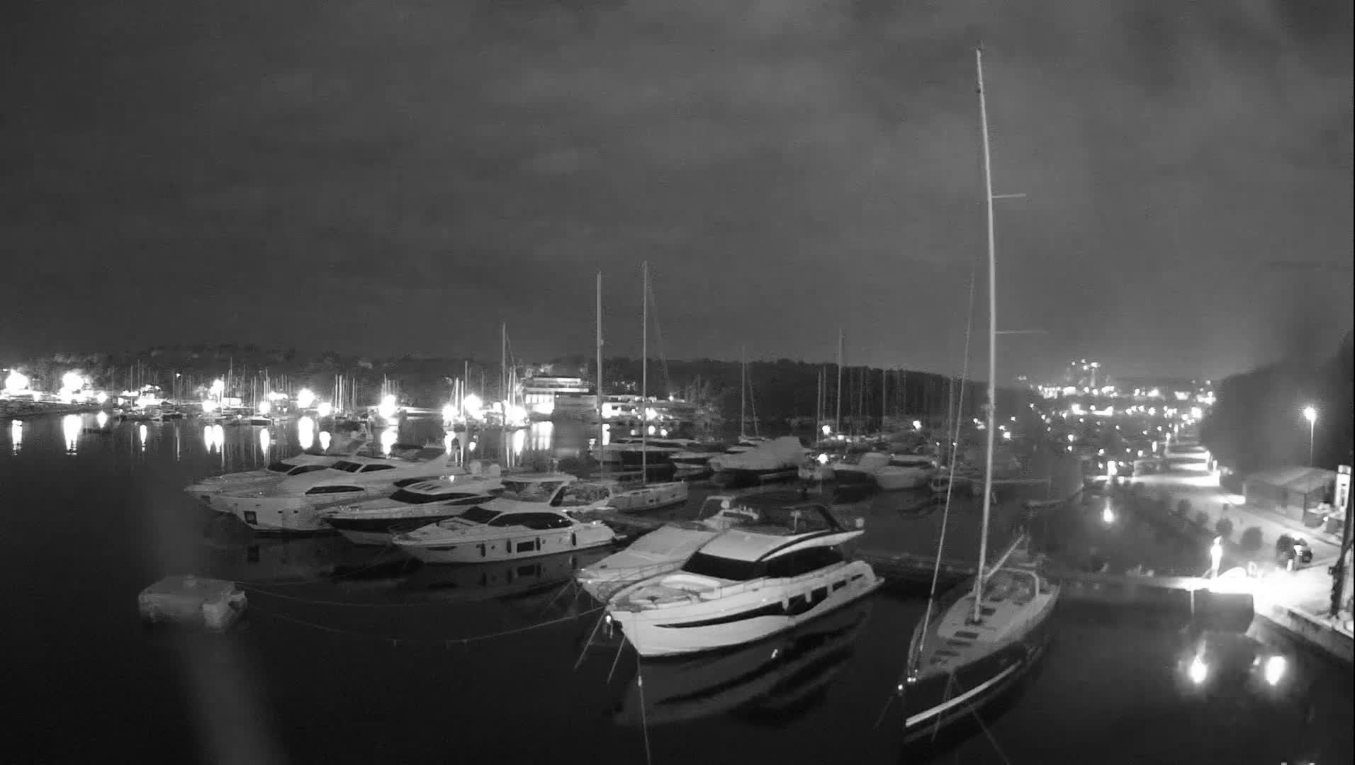 Pula, Marina Veruda East View Live Cam - Pjescana Uvala, Pula, Istria, Croatia