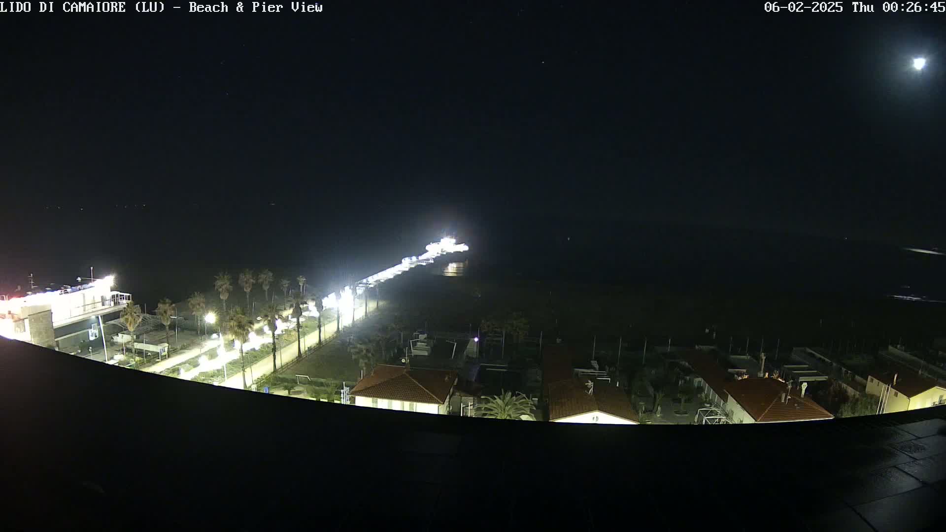 Versilia Beach , Lido di Camaiore Live Cam -  Lucca, Italy