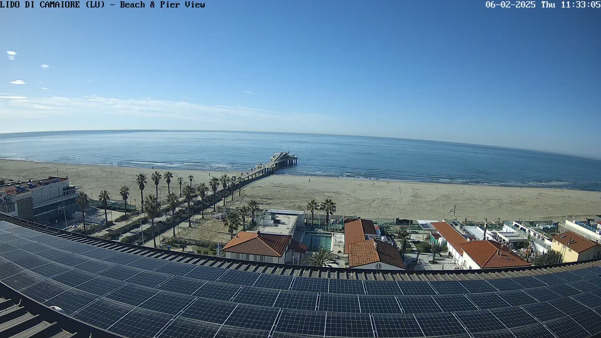 Versilia Beach , Lido di Camaiore Live Cam -  Lucca, Italy