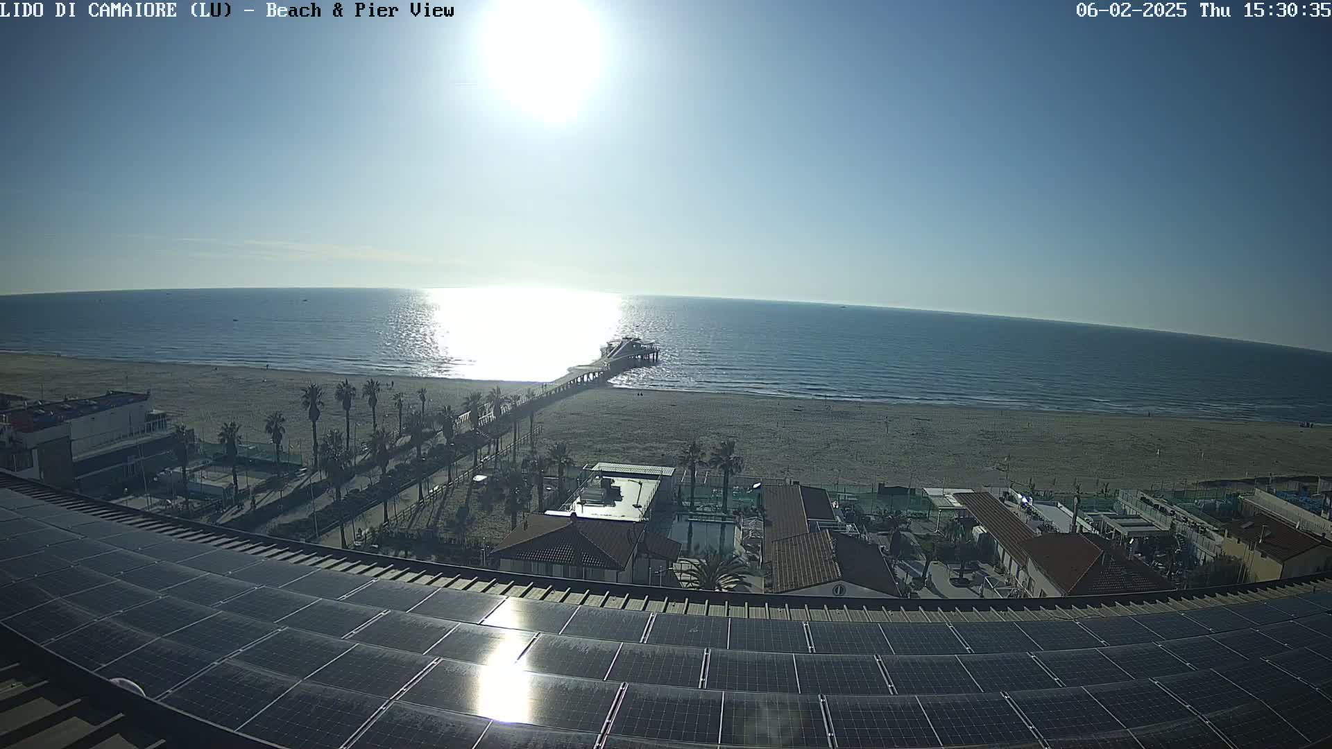 Versilia Beach , Lido di Camaiore Live Cam -  Lucca, Italy