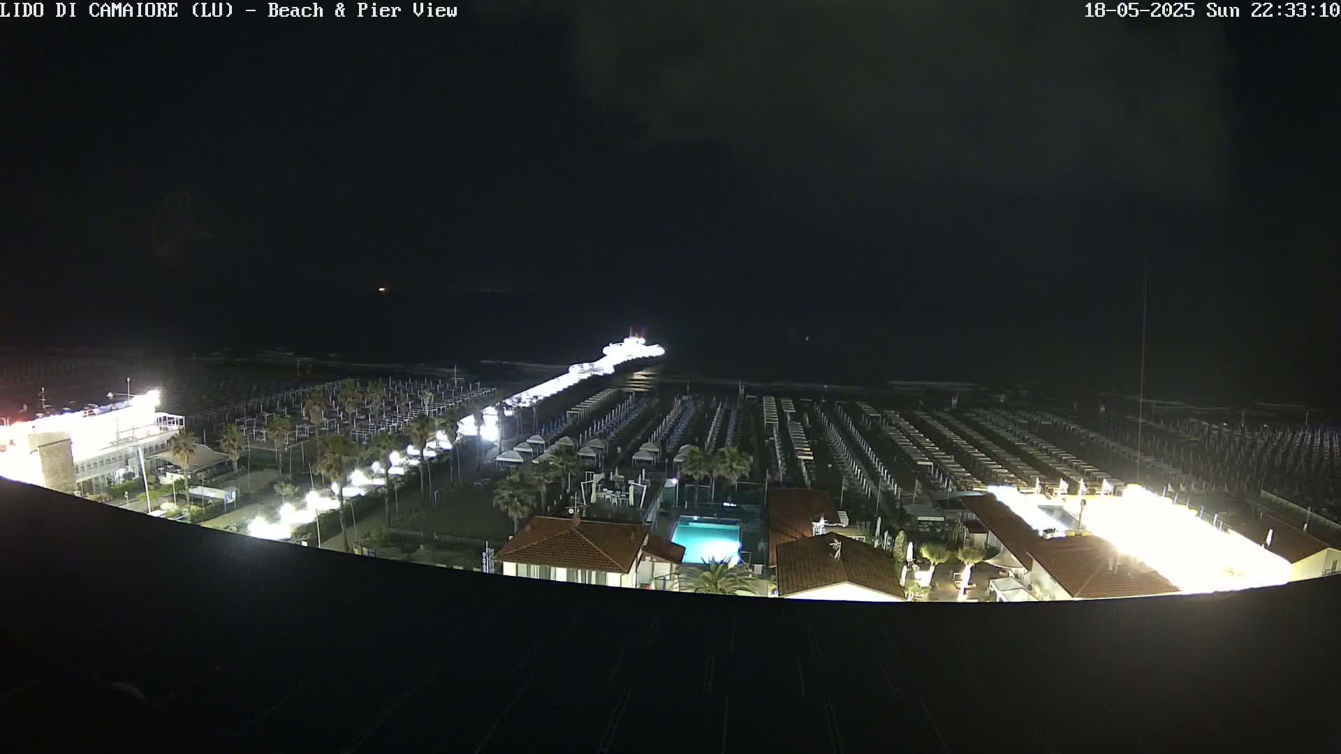 Versilia Beach , Lido di Camaiore Live Cam -  Lucca, Italy