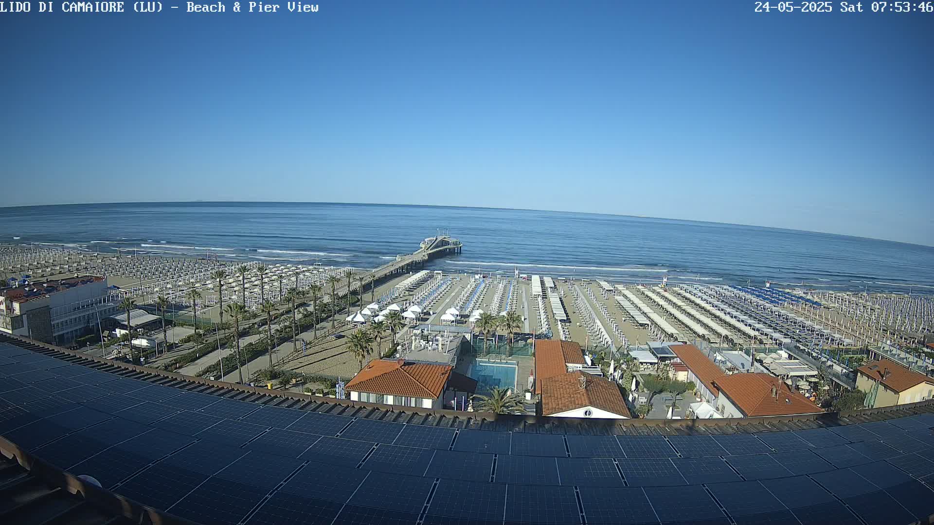 Versilia Beach , Lido di Camaiore Live Cam -  Lucca, Italy
