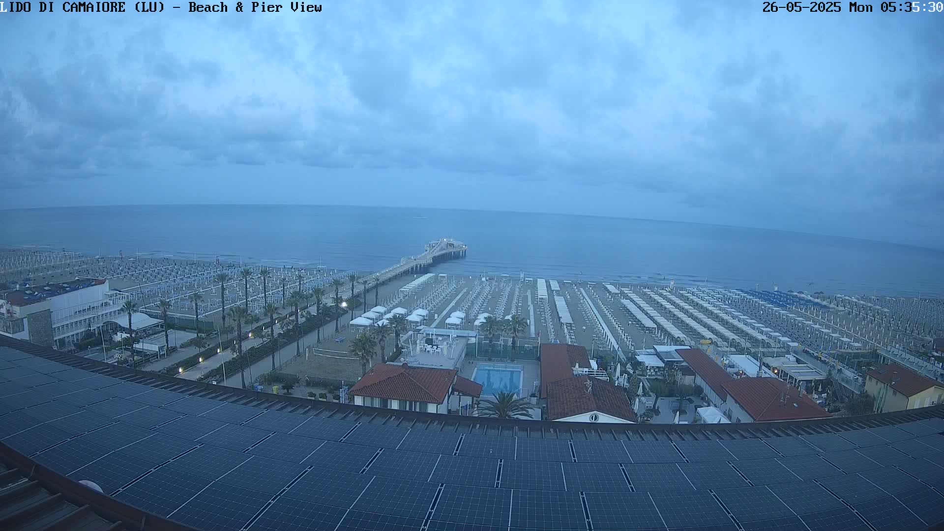 Versilia Beach , Lido di Camaiore Live Cam -  Lucca, Italy