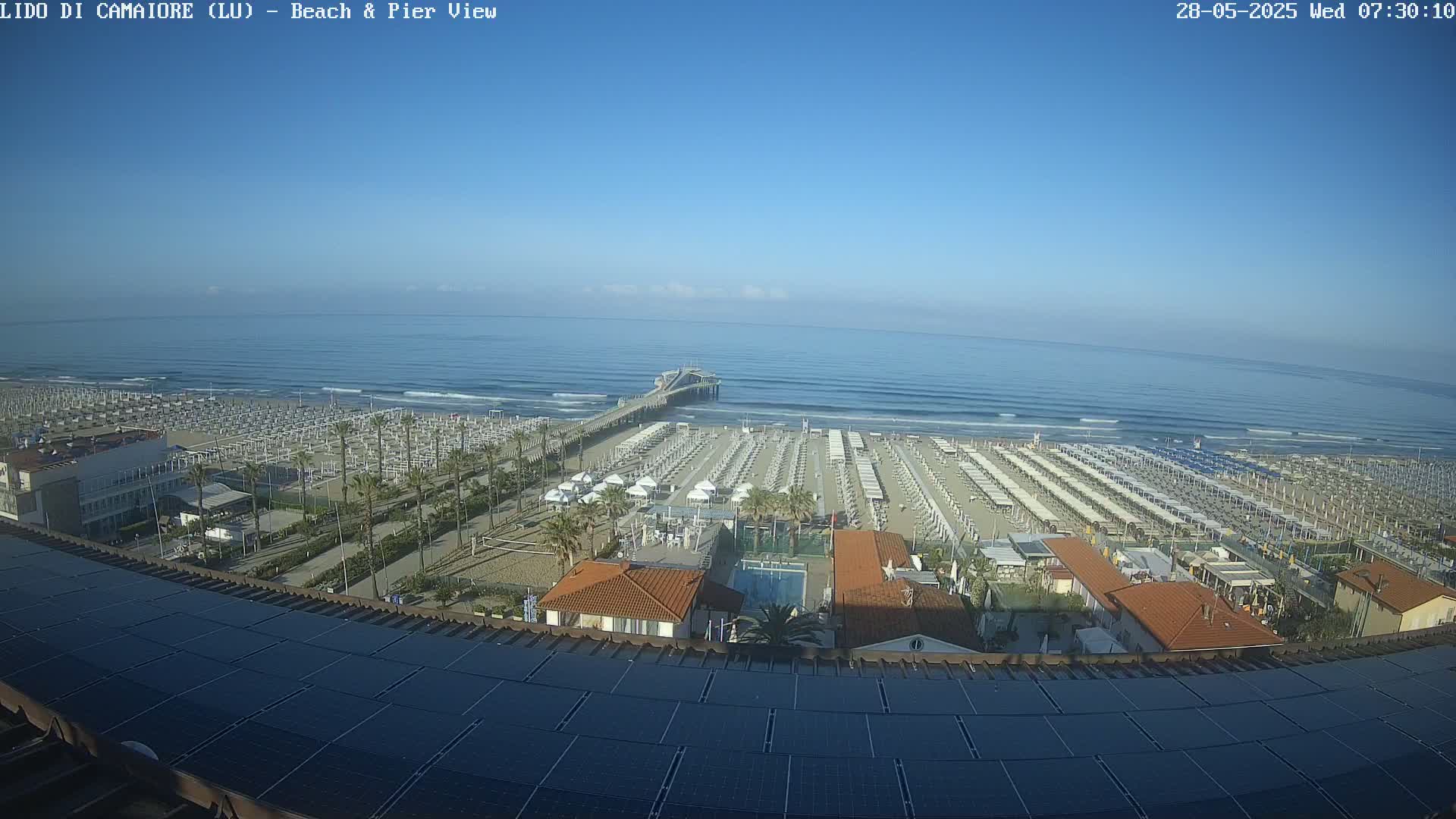 Versilia Beach , Lido di Camaiore Live Cam -  Lucca, Italy