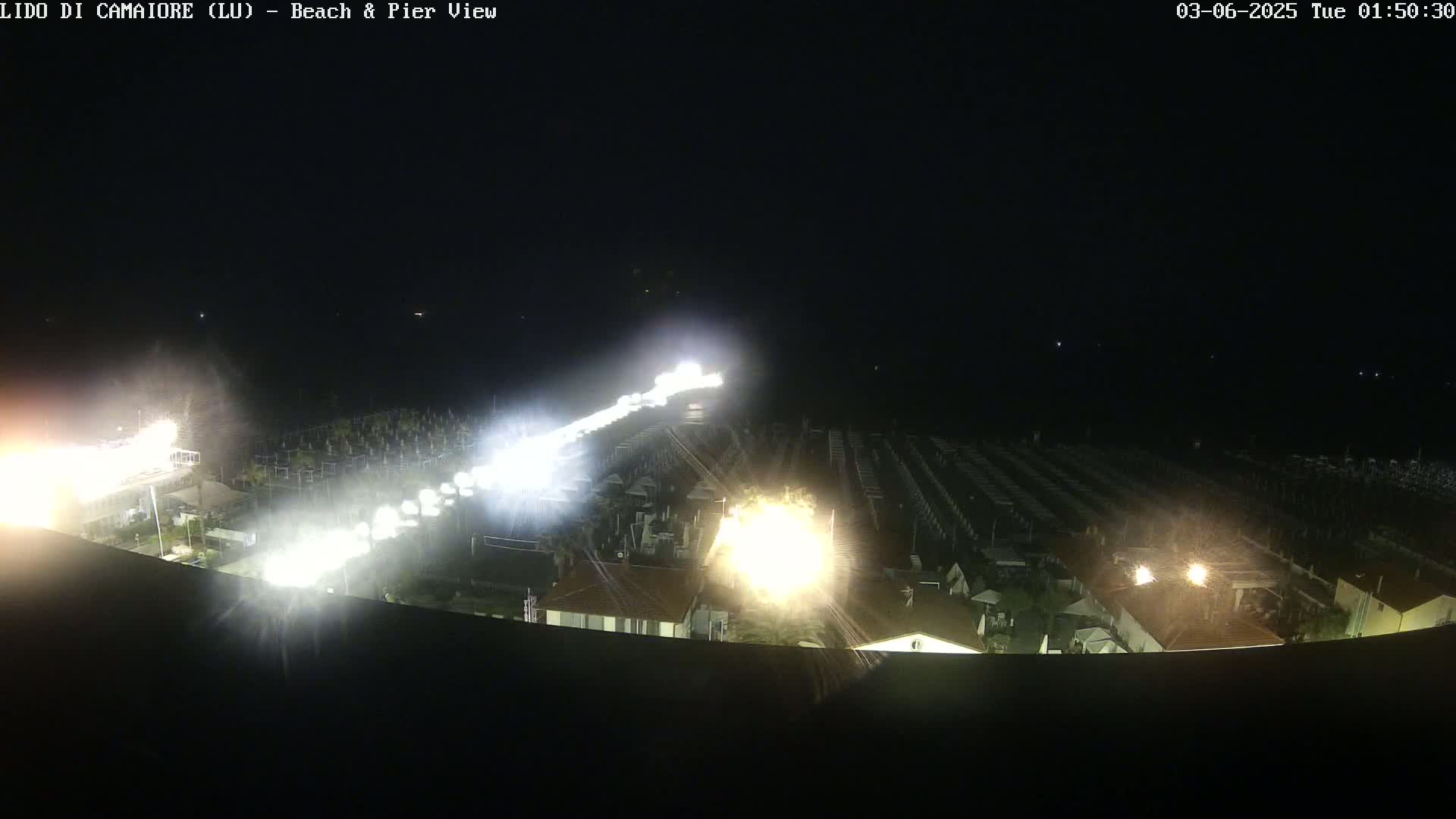 Versilia Beach , Lido di Camaiore Live Cam -  Lucca, Italy