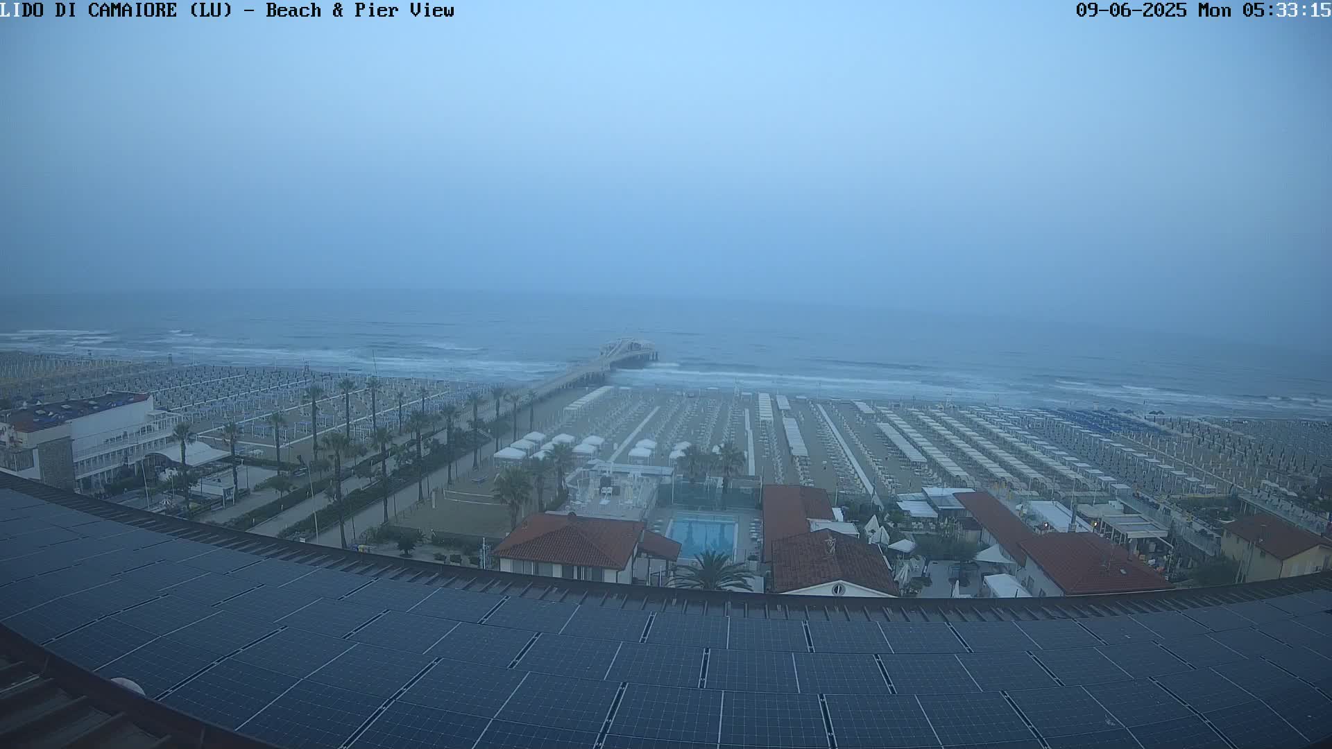 Versilia Beach , Lido di Camaiore Live Cam -  Lucca, Italy