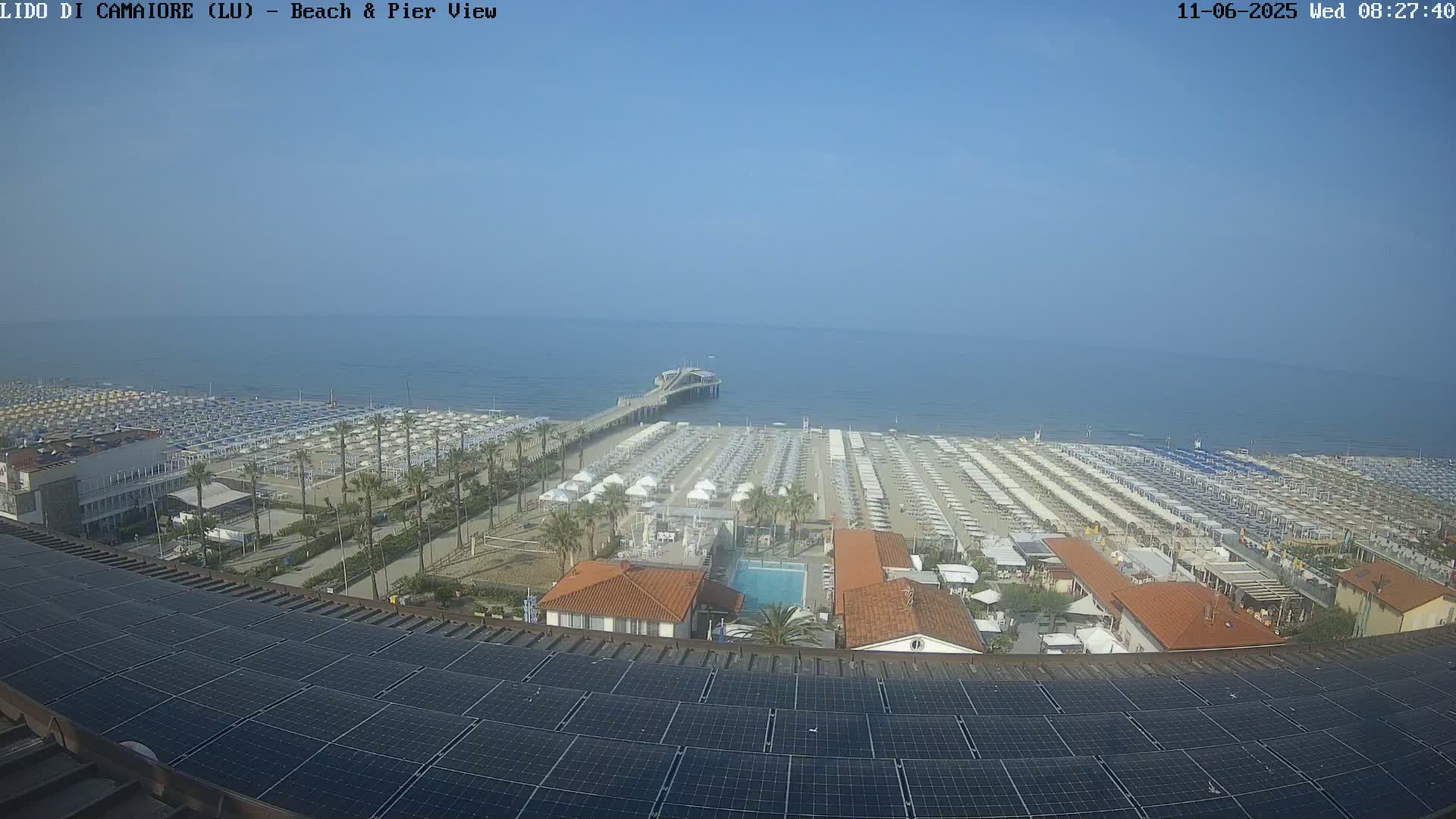 Versilia Beach , Lido di Camaiore Live Cam -  Lucca, Italy