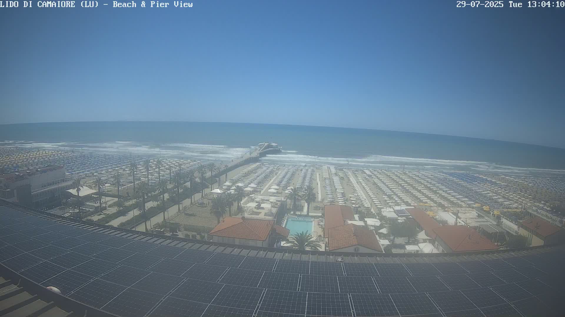 Versilia Beach , Lido di Camaiore Live Cam -  Lucca, Italy
