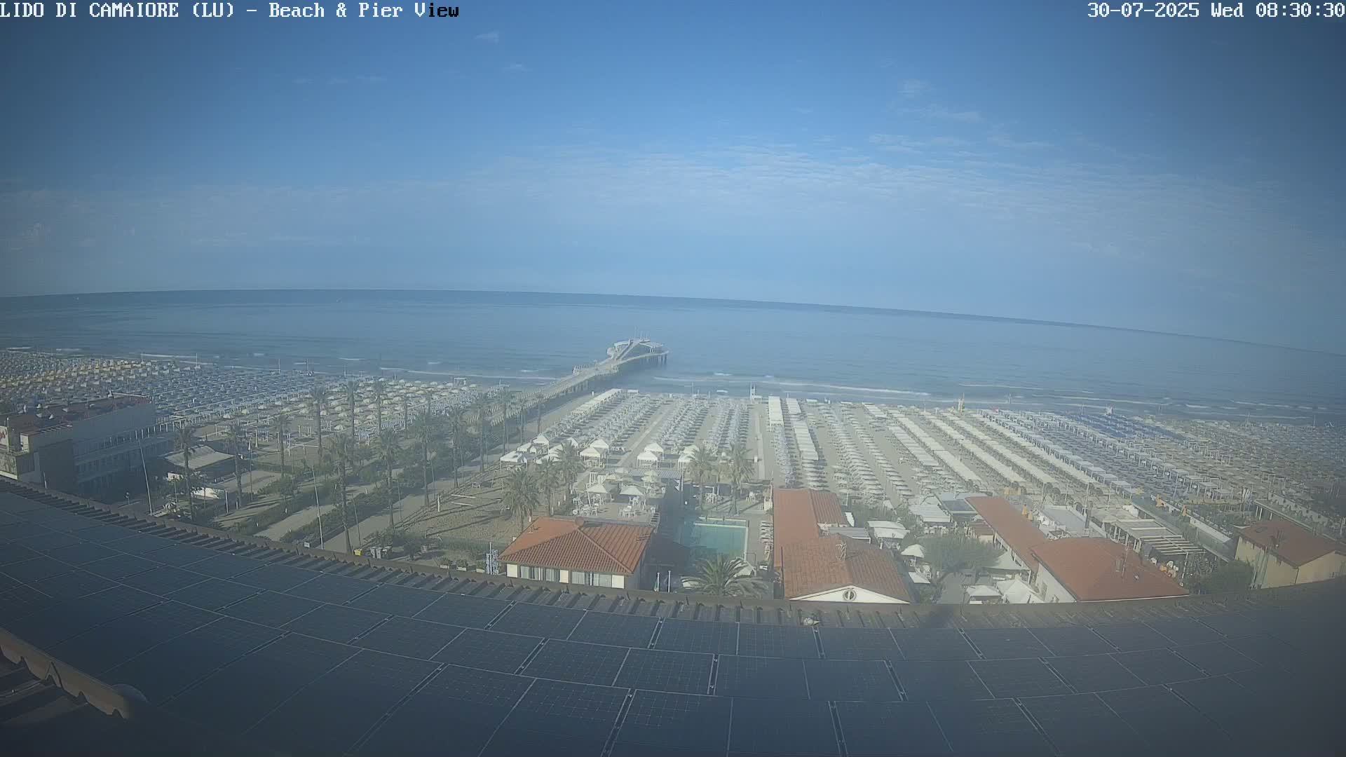 Versilia Beach , Lido di Camaiore Live Cam -  Lucca, Italy