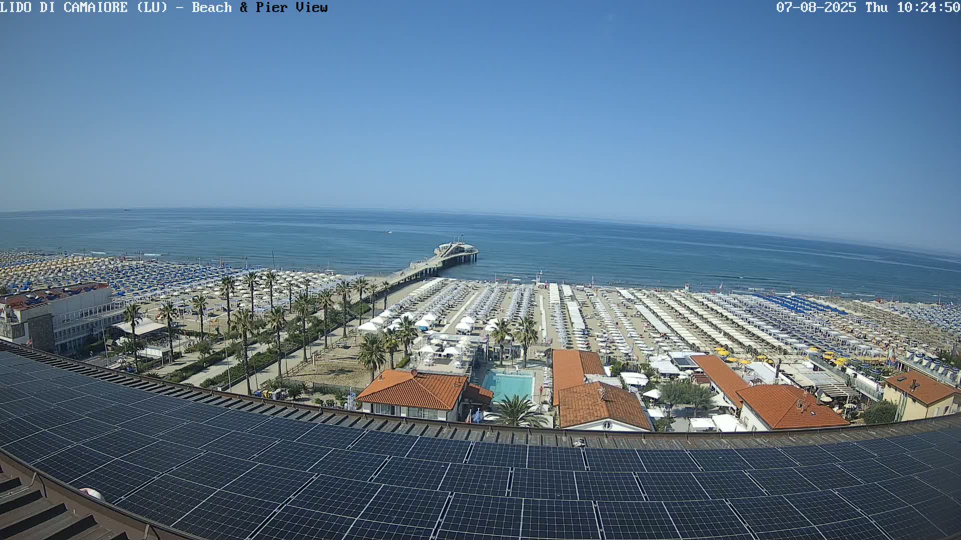 Versilia Beach , Lido di Camaiore Live Cam -  Lucca, Italy