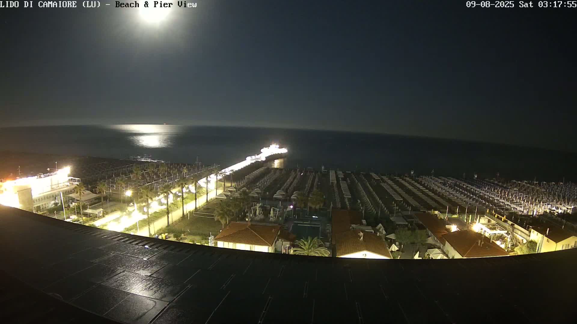 Versilia Beach , Lido di Camaiore Live Cam -  Lucca, Italy