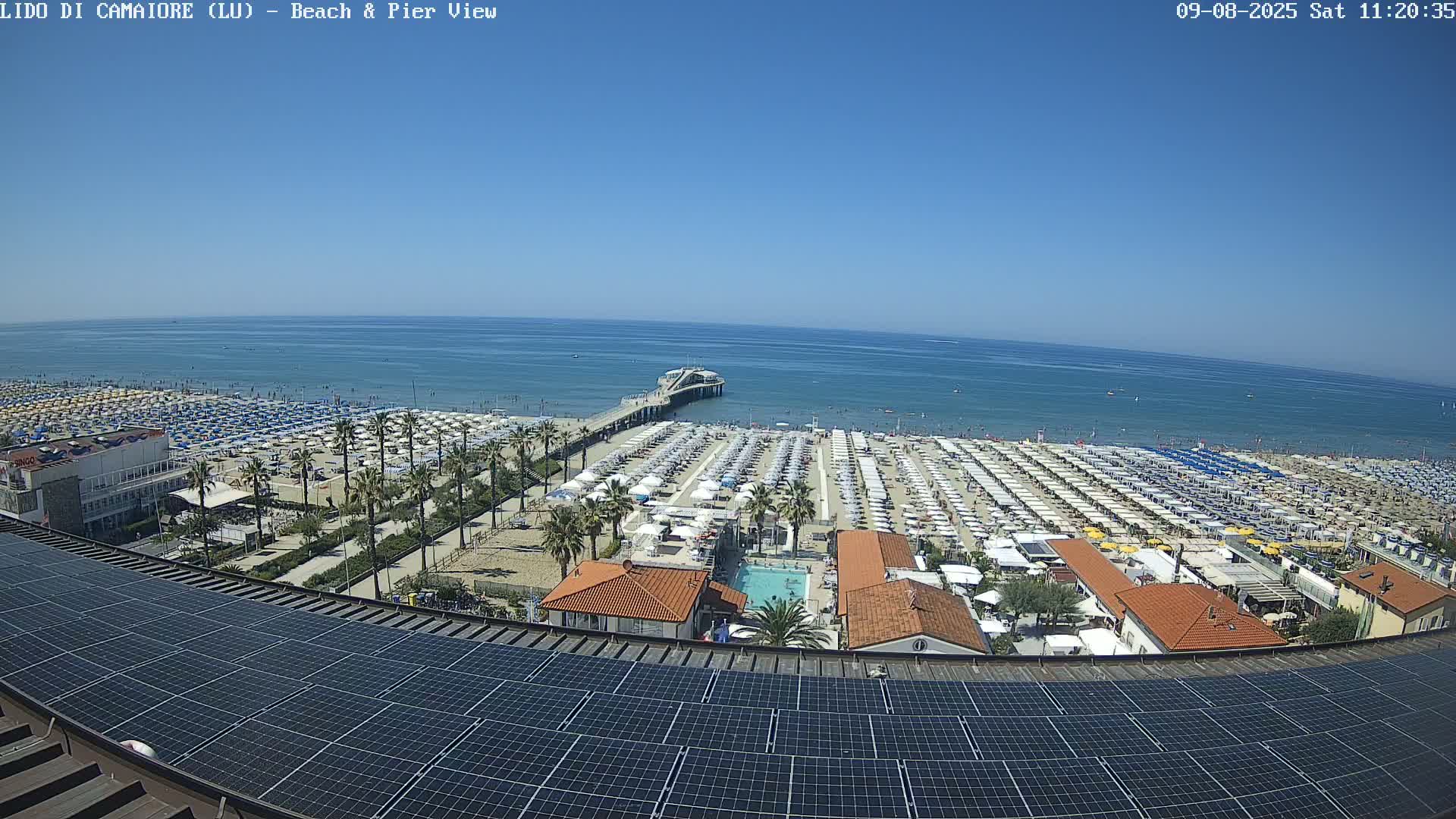 Versilia Beach , Lido di Camaiore Live Cam -  Lucca, Italy