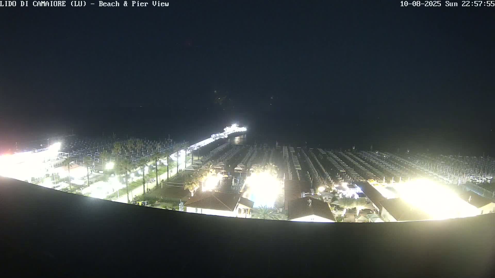 Versilia Beach , Lido di Camaiore Live Cam -  Lucca, Italy