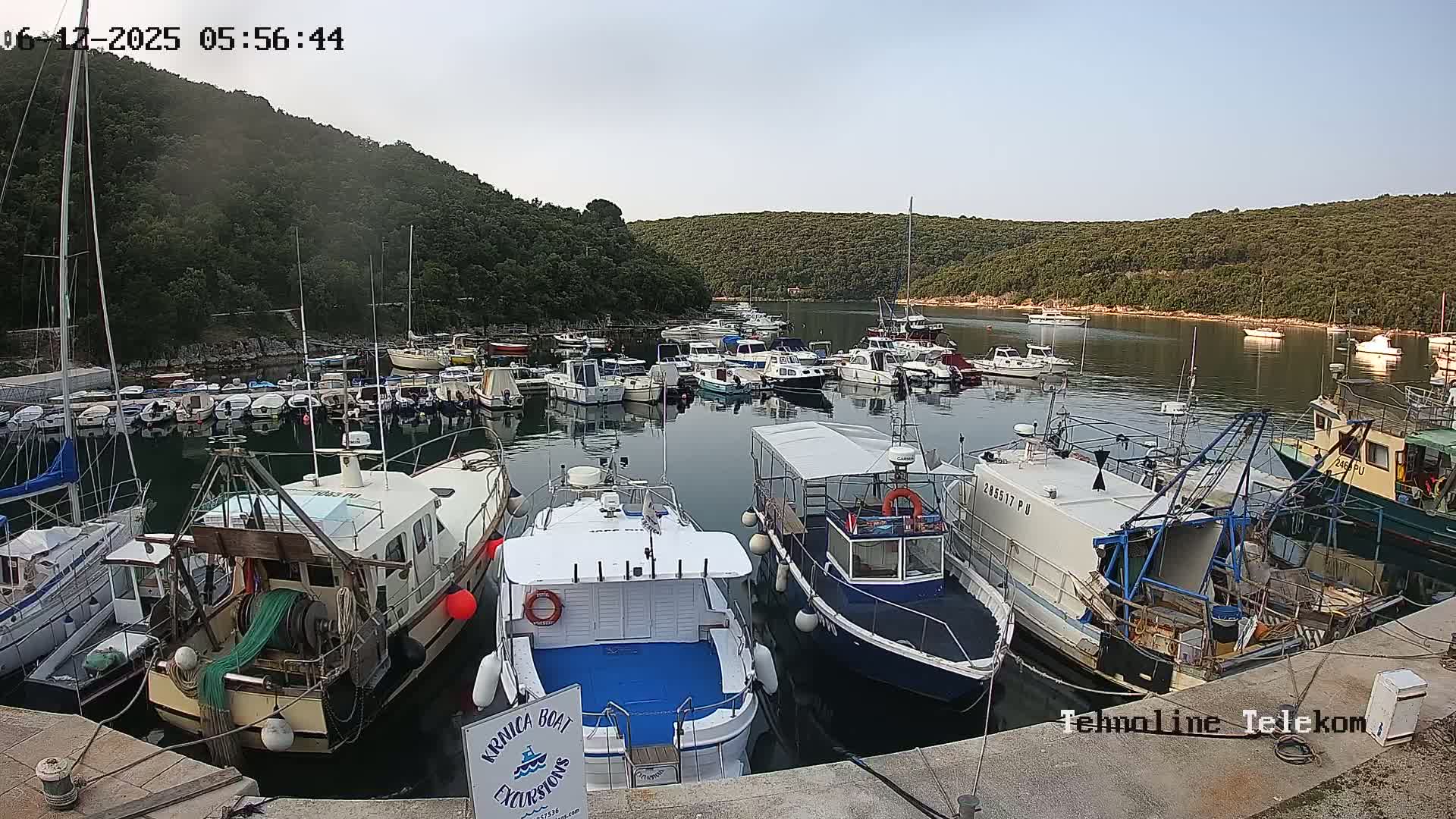 Krnica, Krnicki Porat Marine & Adriatic Coast Live Cam - Krnica, Opcina Marcana, Istria, Croatia
