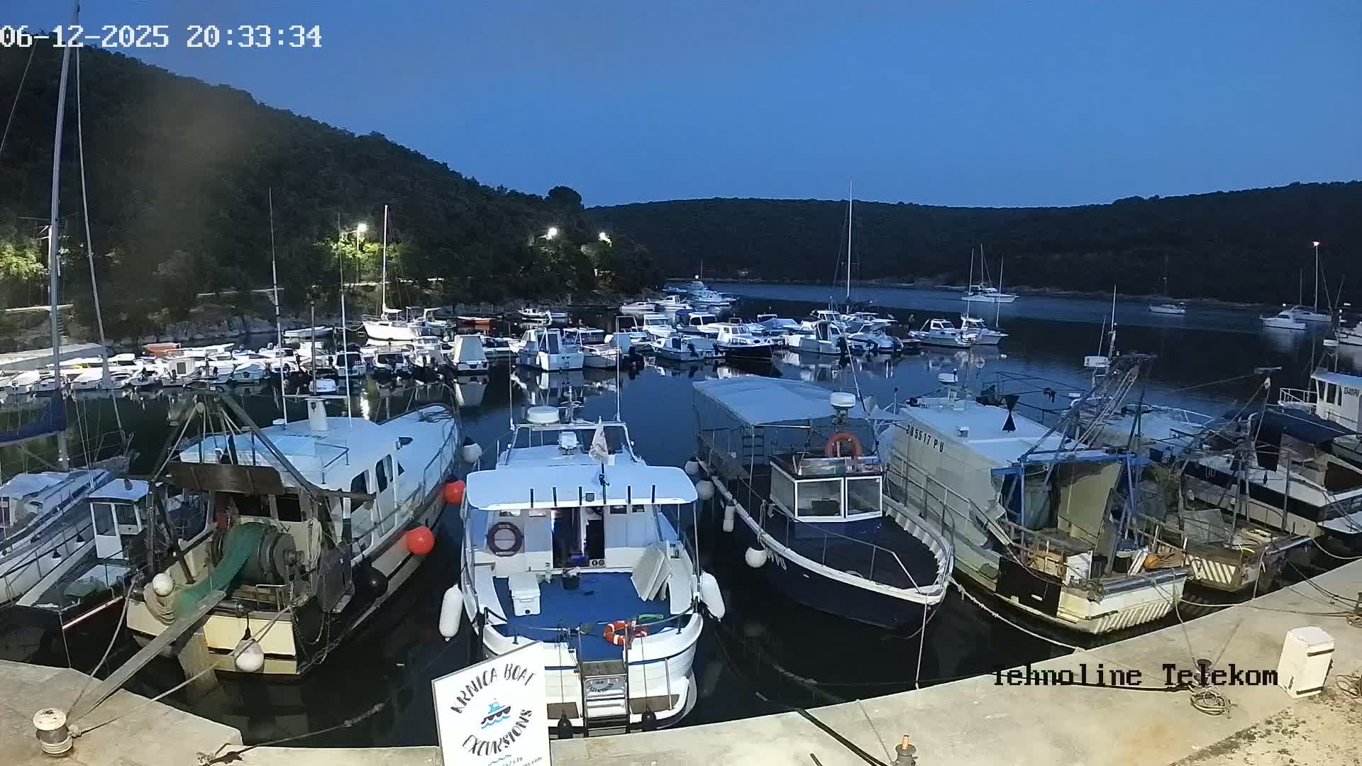 Krnica, Krnicki Porat Marine & Adriatic Coast Live Cam - Krnica, Opcina Marcana, Istria, Croatia