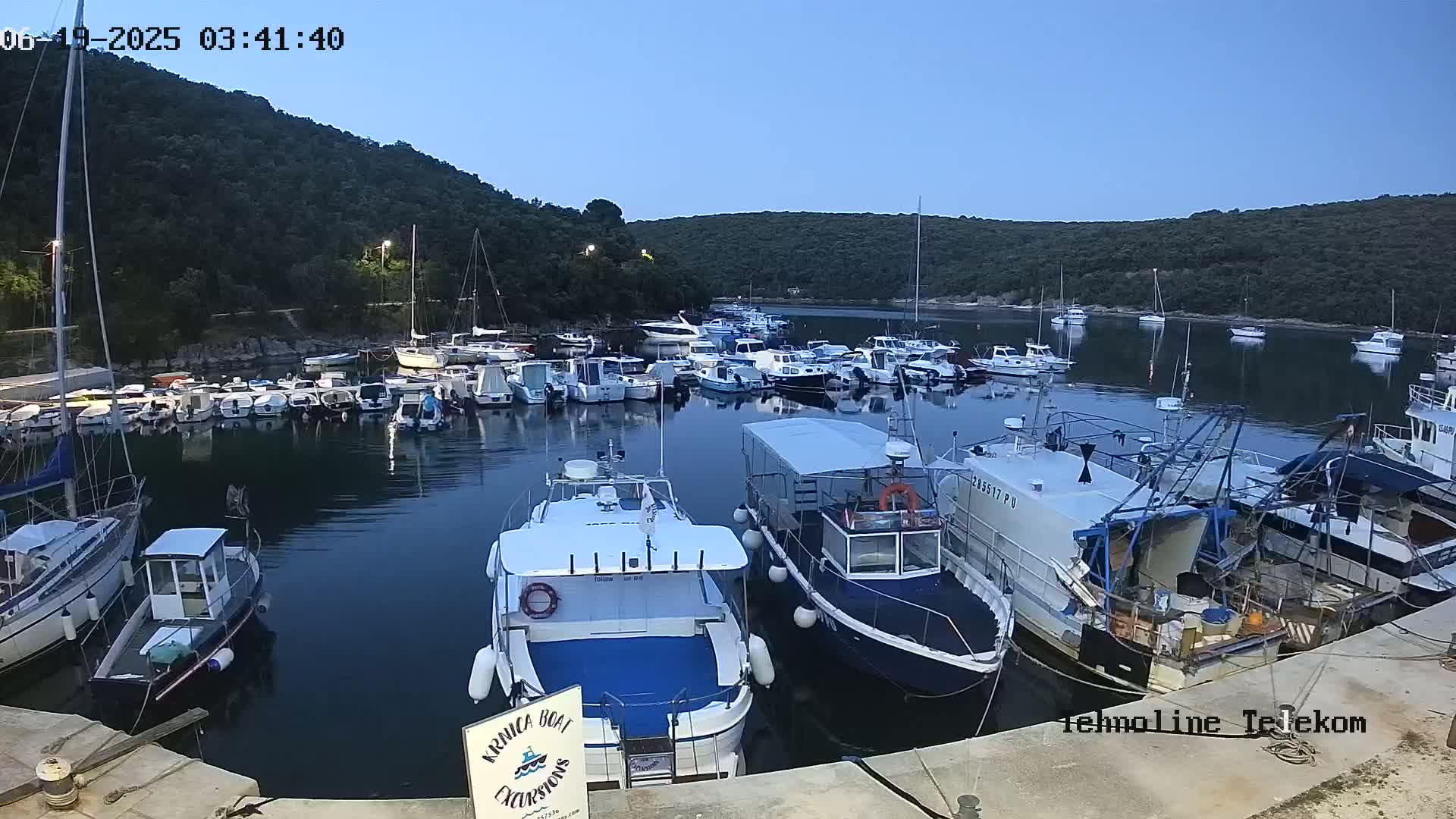 Krnica, Krnicki Porat Marine & Adriatic Coast Live Cam - Krnica, Opcina Marcana, Istria, Croatia