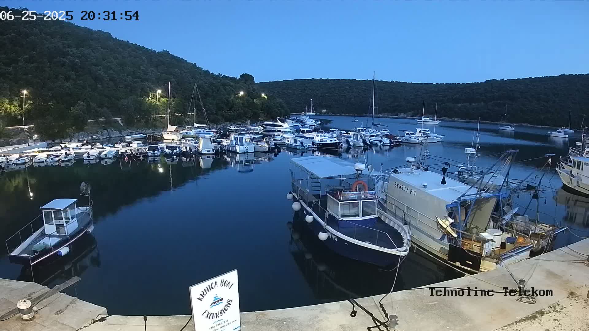 Krnica, Krnicki Porat Marine & Adriatic Coast Live Cam - Krnica, Opcina Marcana, Istria, Croatia